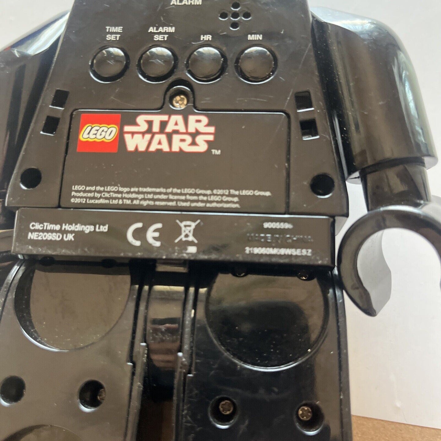 Lego Star Wars Darth Maul Minifigure Clock 2012 9" 9005596