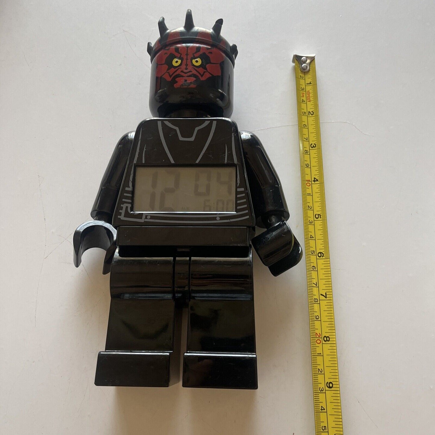 Lego Star Wars Darth Maul Minifigure Clock 2012 9" 9005596