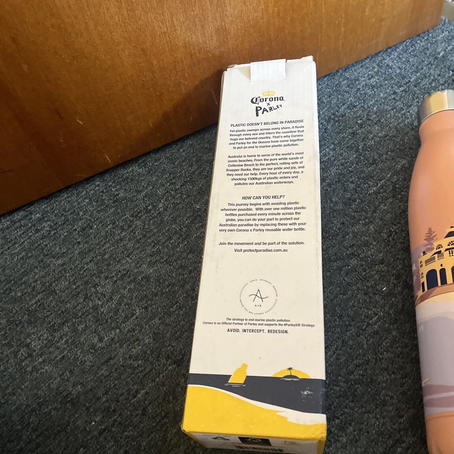 Corona Parley Reusable Stainless Steel Water Bottle 600mL