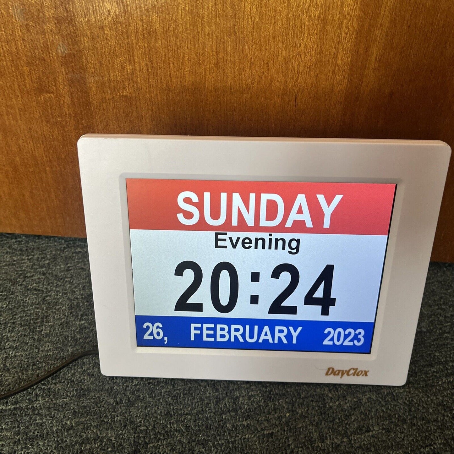 DayClox 8" HD Digital Calendar Day Clock for the Elderly