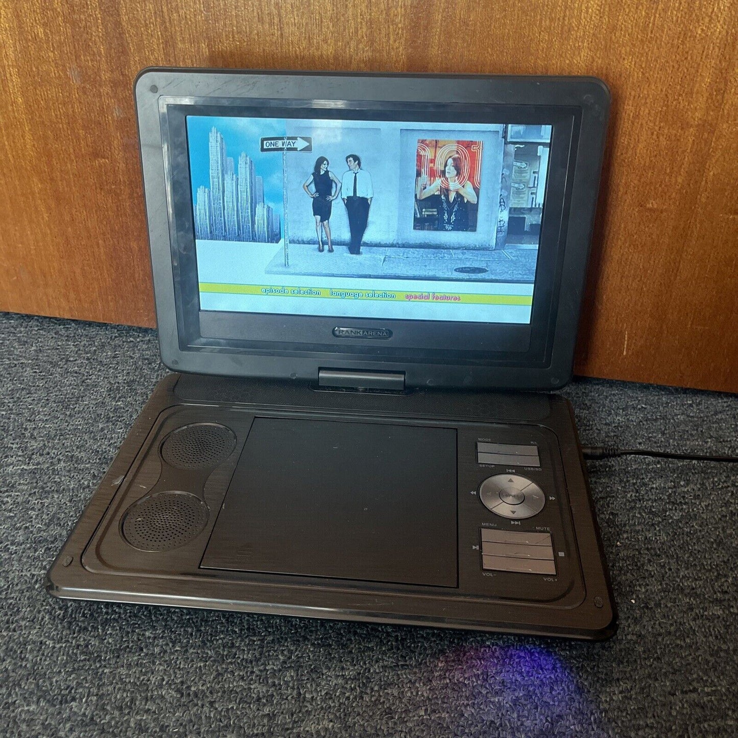 RankArena 10.1" Portable DVD Player RA37 With AC Adapter