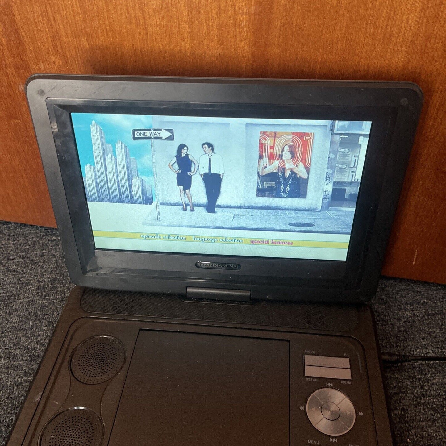 RankArena 10.1" Portable DVD Player RA37 With AC Adapter