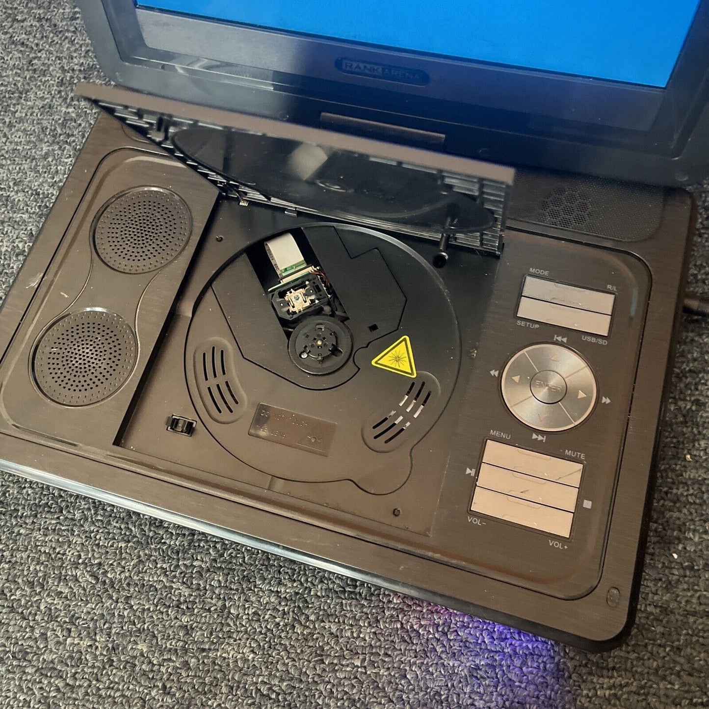 RankArena 10.1" Portable DVD Player RA37 With AC Adapter