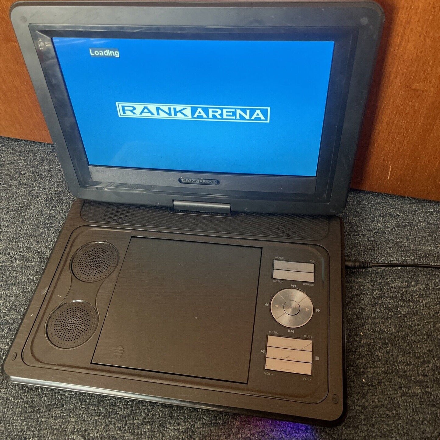 RankArena 10.1" Portable DVD Player RA37 With AC Adapter