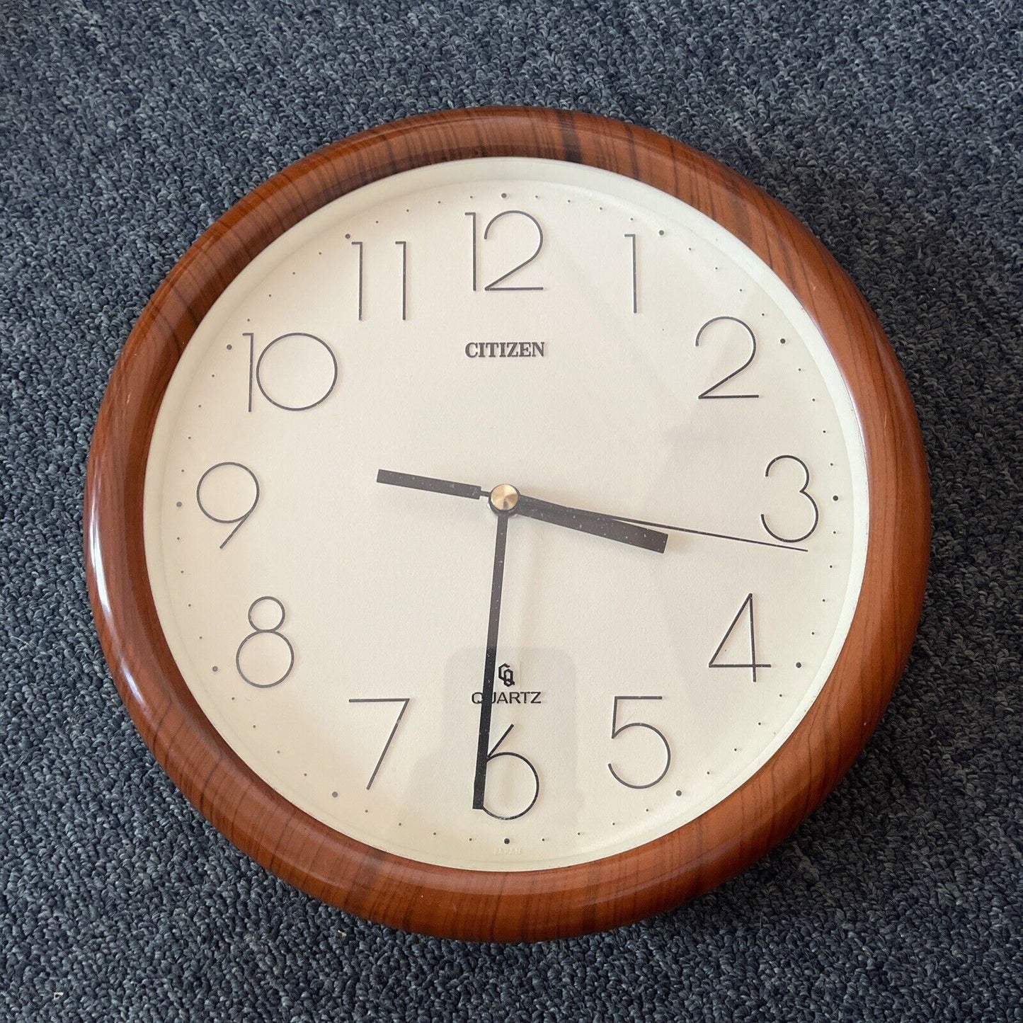 Citizen Wall Clock Wood Style Frame 24cm QA-491