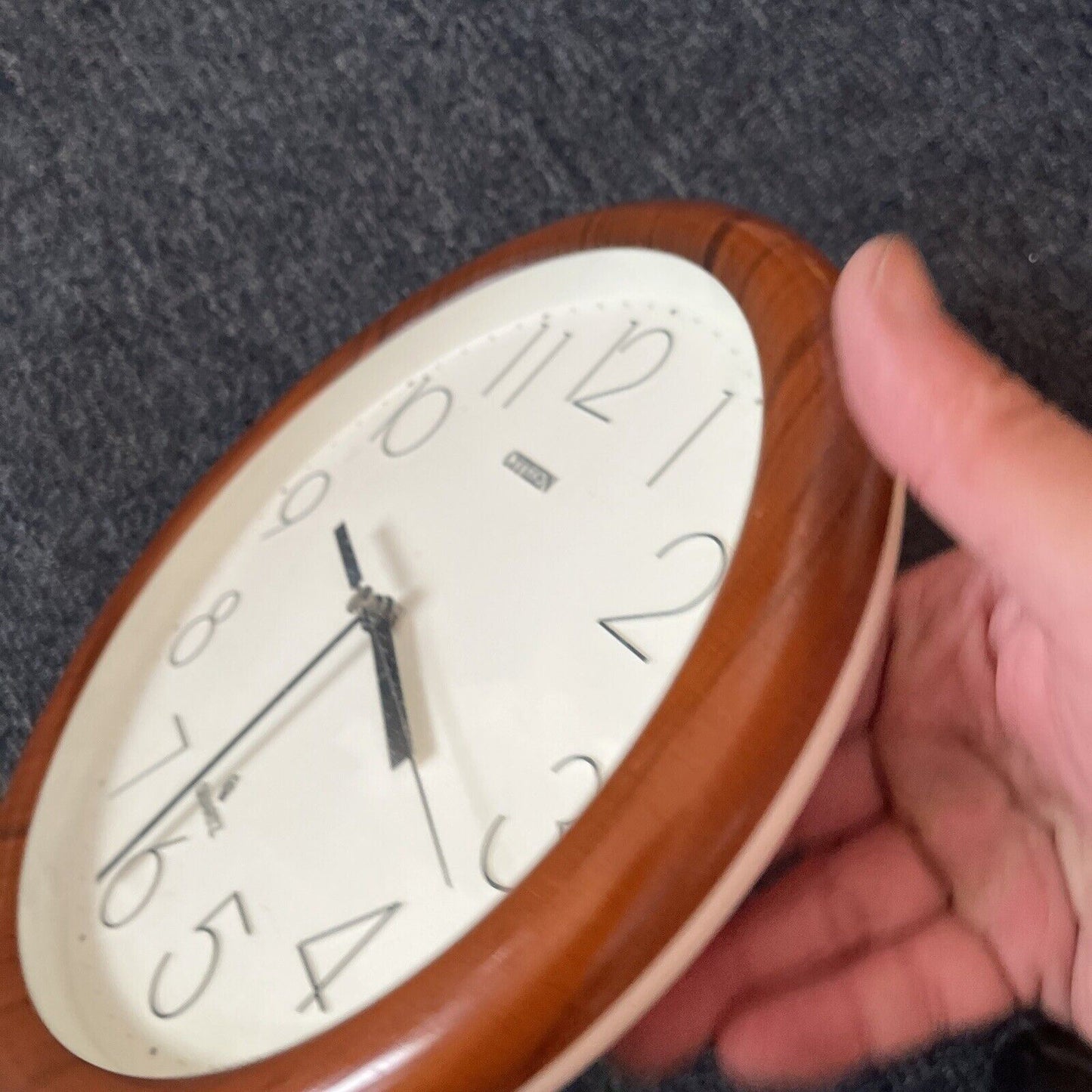 Citizen Wall Clock Wood Style Frame 24cm QA-491