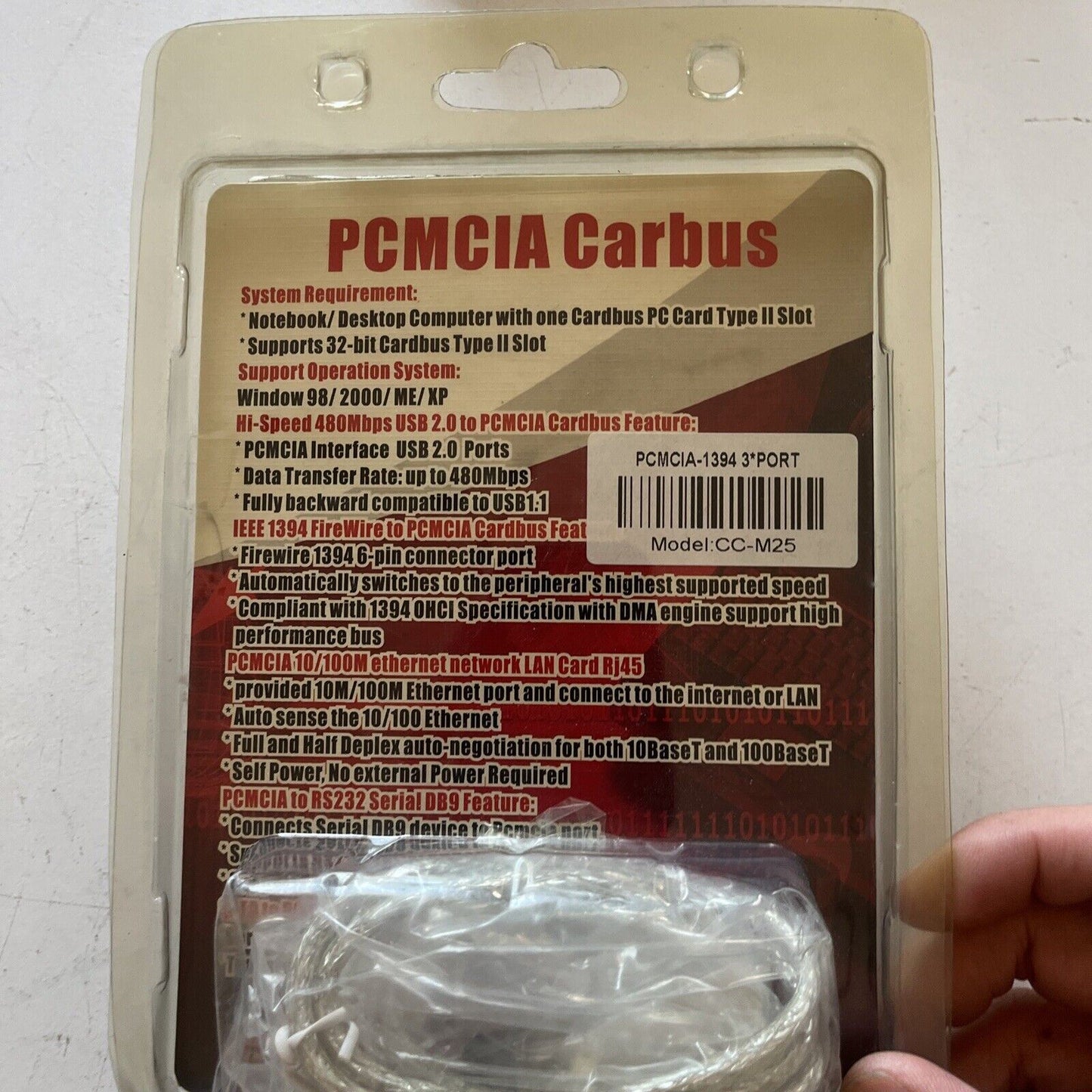 *New* Ritmo PCMCIA Card 3 Ports IEEE 1394