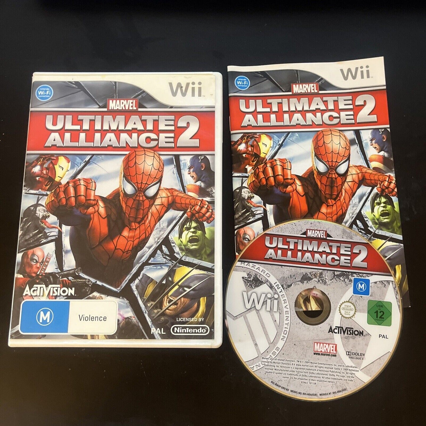 Marvel Ultimate Alliance 2 Nintendo Wii with Manual PAL