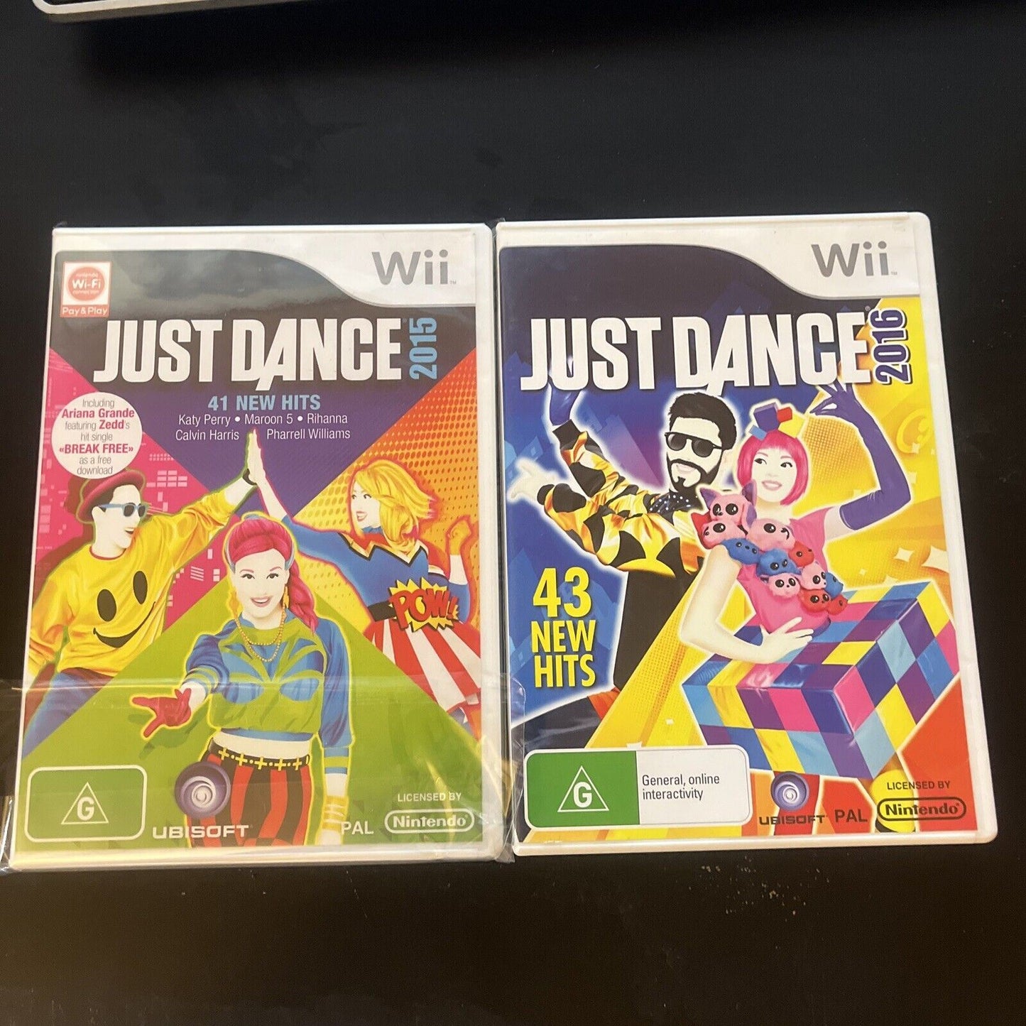 Just Dance 2015 & 2016 Nintendo Wii & Wii-U PAL With Manual
