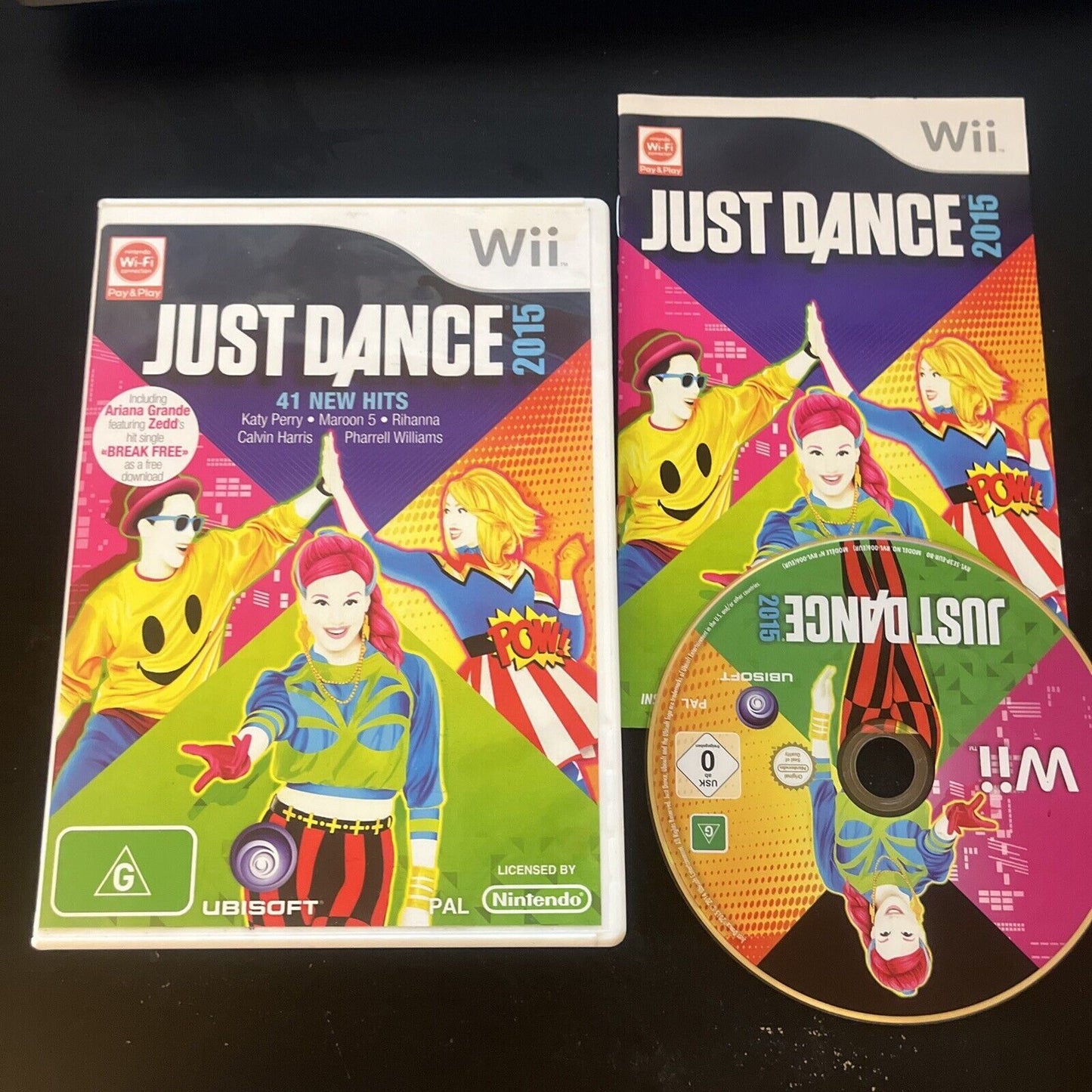 Just Dance 2015 & 2016 Nintendo Wii & Wii-U PAL With Manual