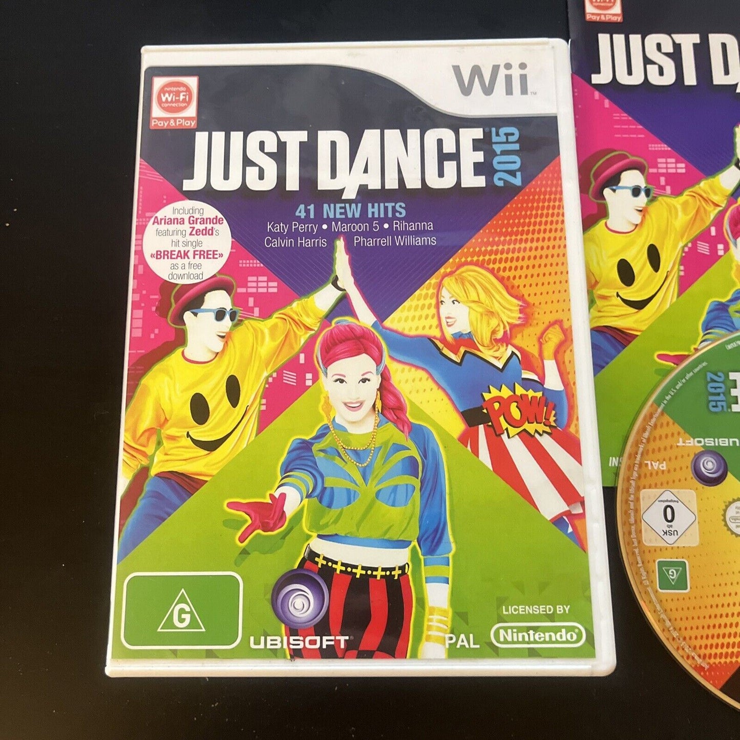 Just Dance 2015 & 2016 Nintendo Wii & Wii-U PAL With Manual