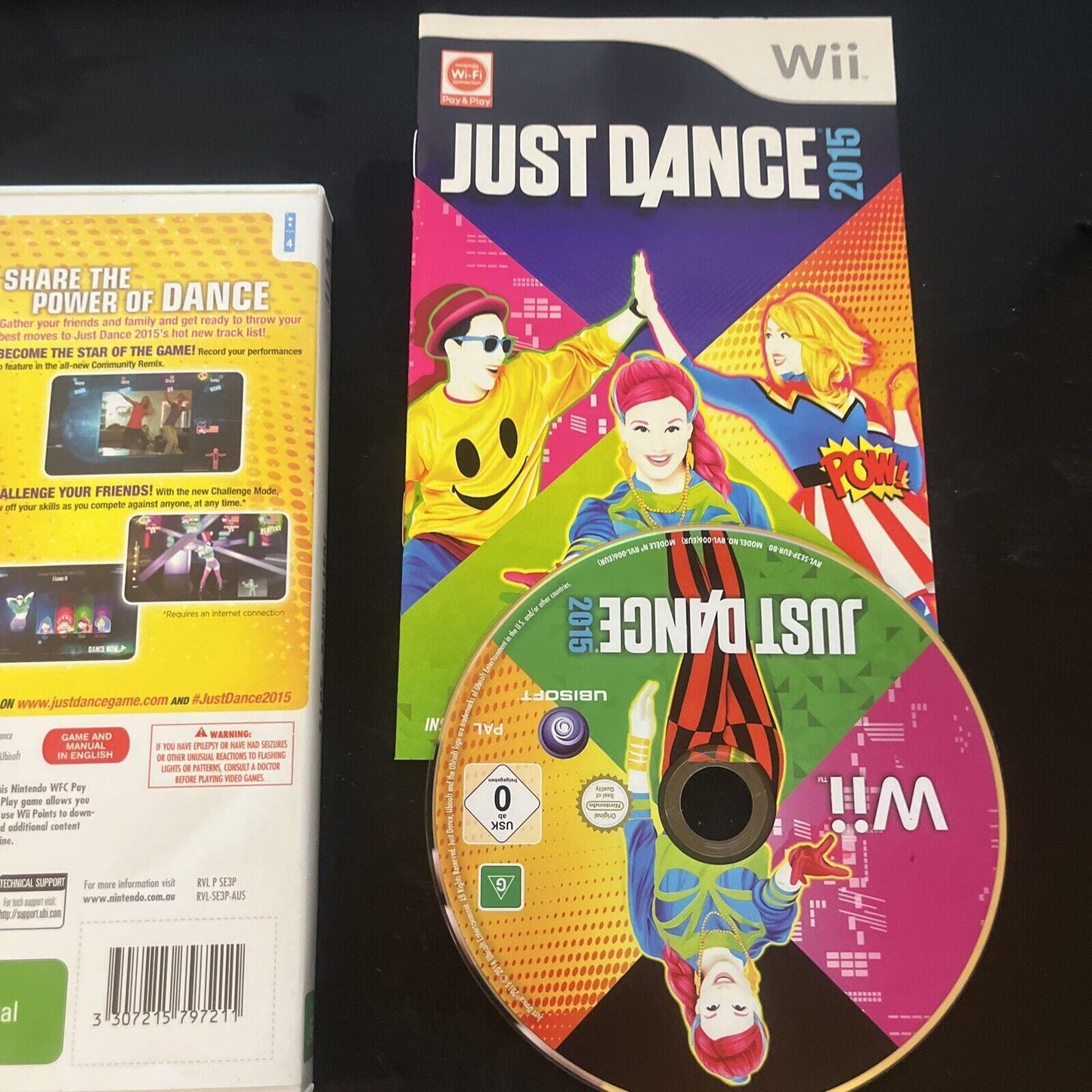 Just Dance 2015 & 2016 Nintendo Wii & Wii-U PAL With Manual
