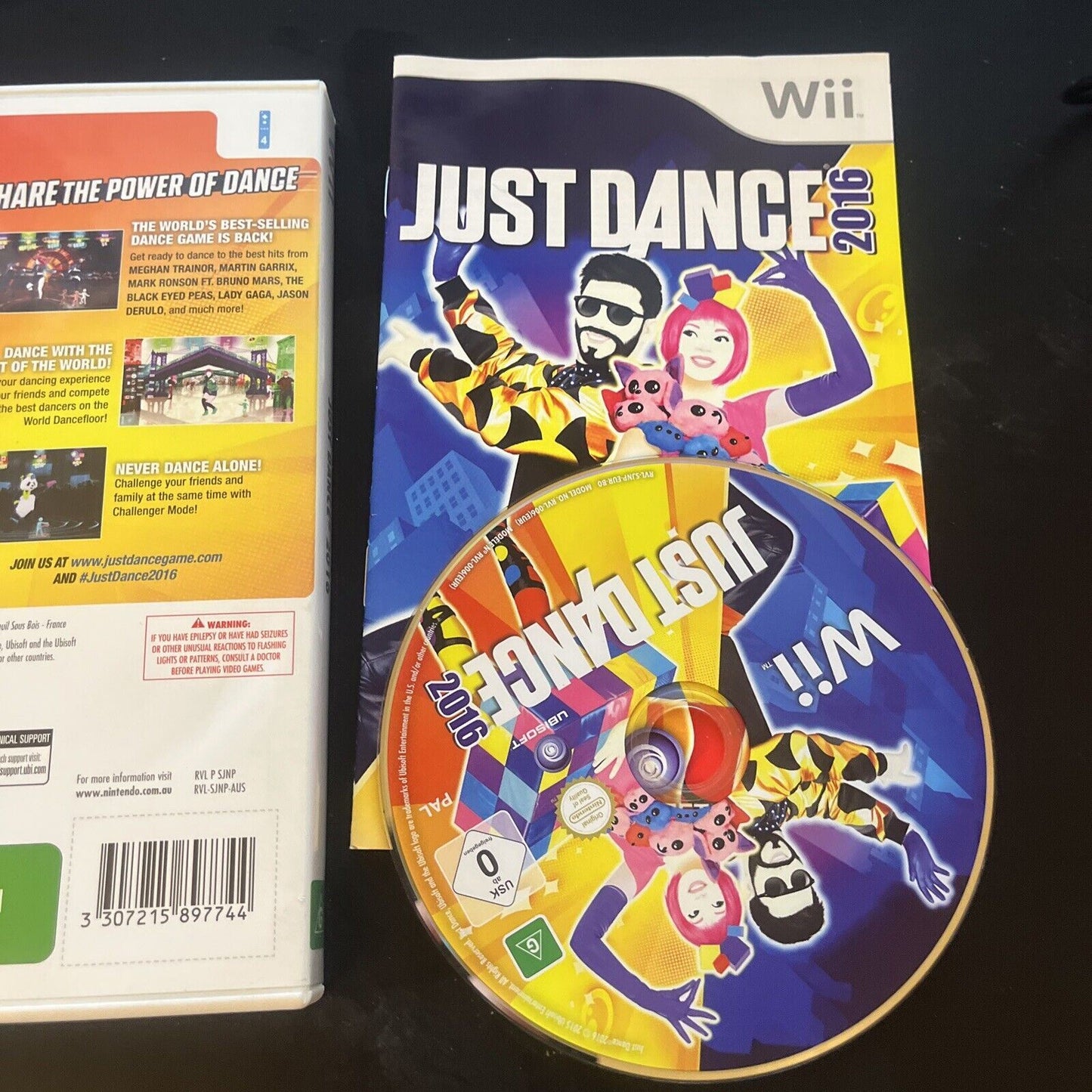 Just Dance 2015 & 2016 Nintendo Wii & Wii-U PAL With Manual