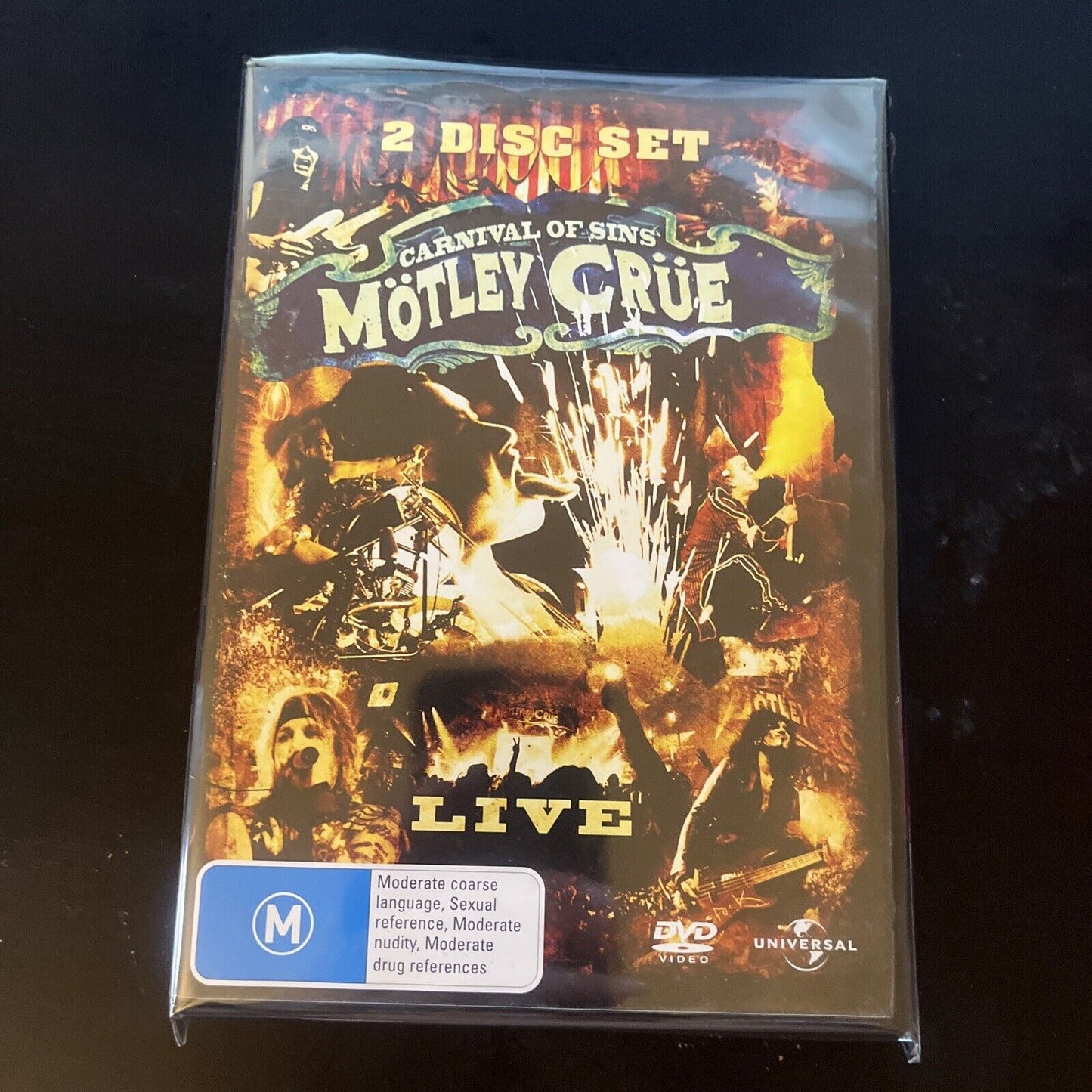 Motley Crue - Carnival Of Sins - Live  (DVD, 2005) NEW Region 4 &2