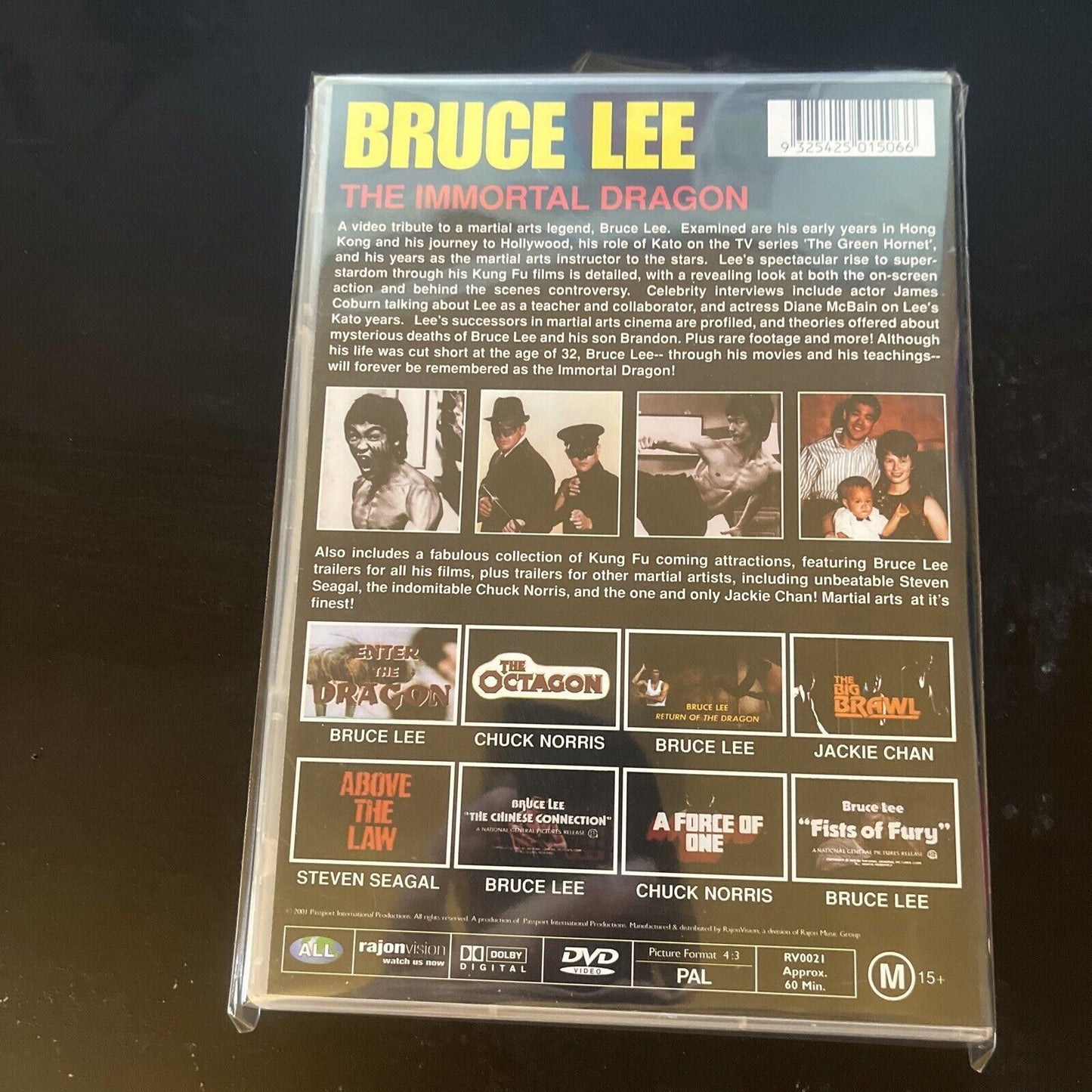 Bruce Lee - The Immortal Dragon (DVD, 1988) NEW All Regions