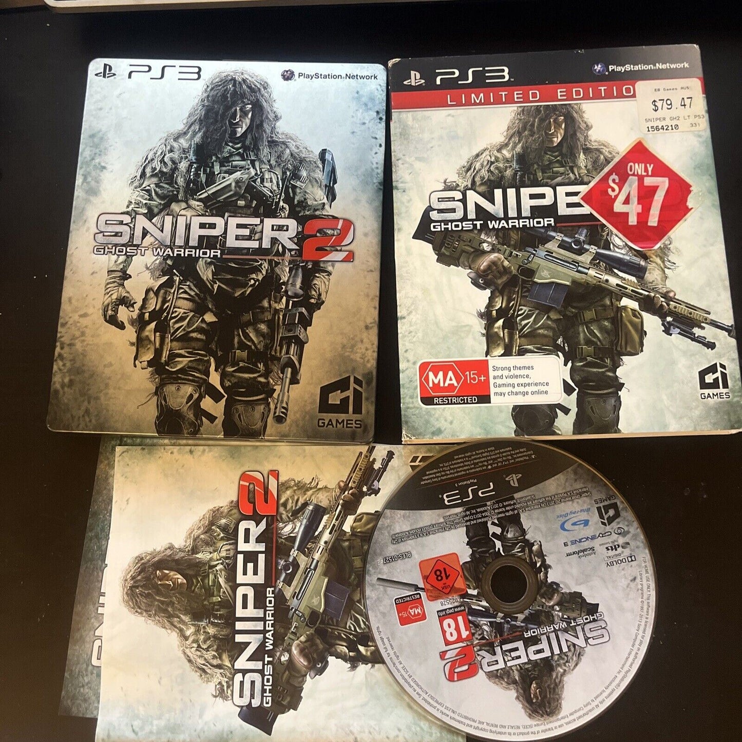 Sniper 2: Ghost Warrior - Limited Edition Steelbook Sony PS3 With Manual