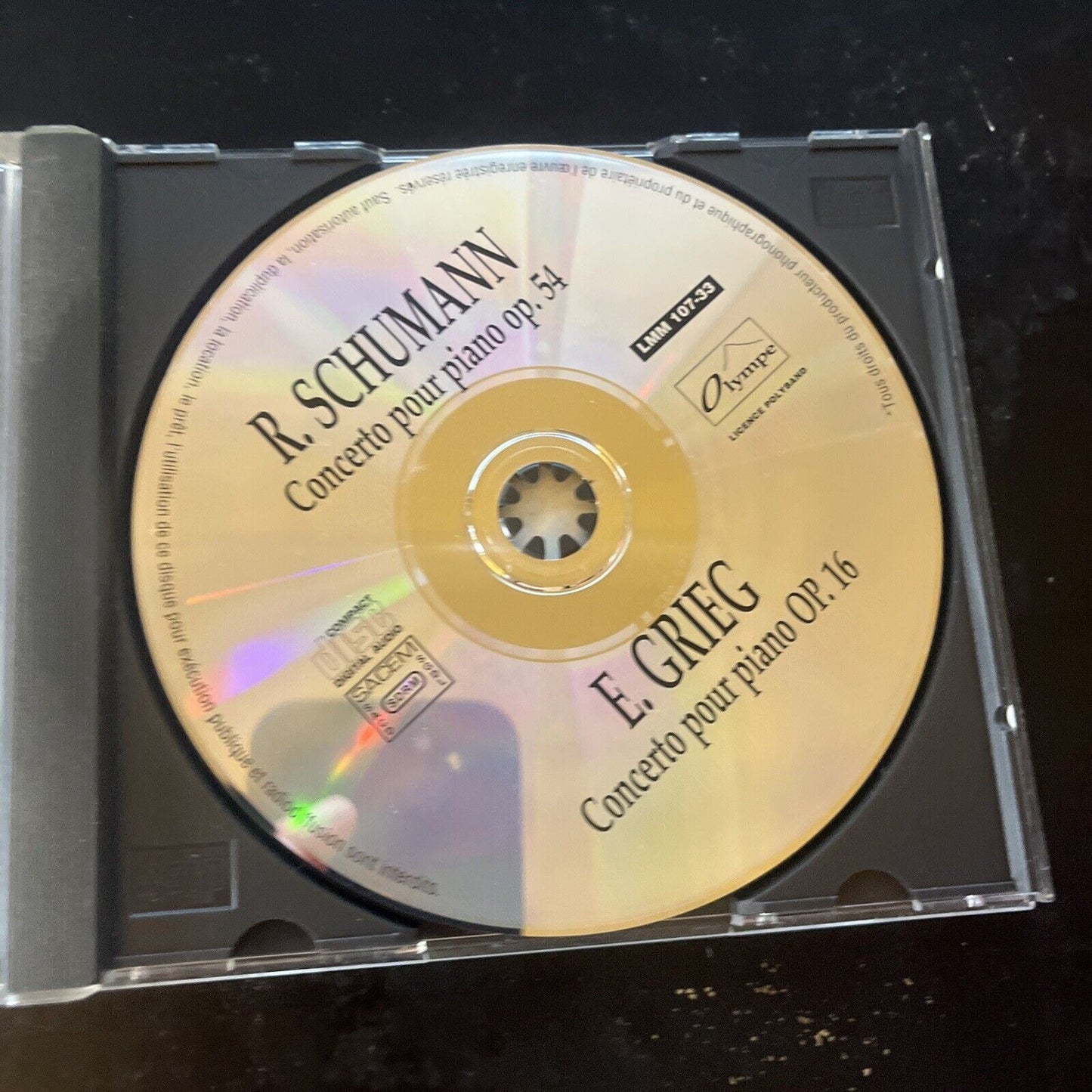R. Schumann - E. Grieg - Concerto Pour Piano Op. 54 & OP. 16 (CD)