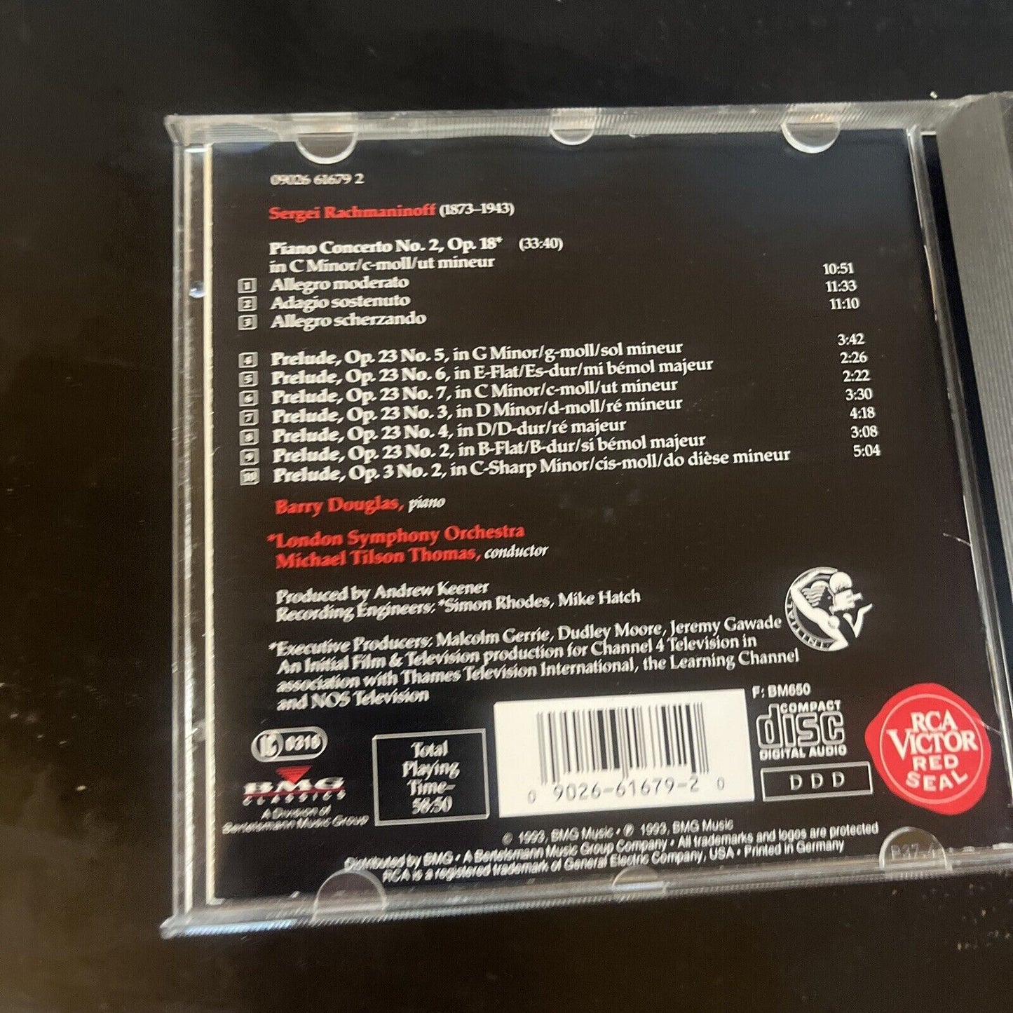 Barry Douglas - Rachmaninoff Piano Concerto No. 2 plus 7 Preludes (CD, 1993)