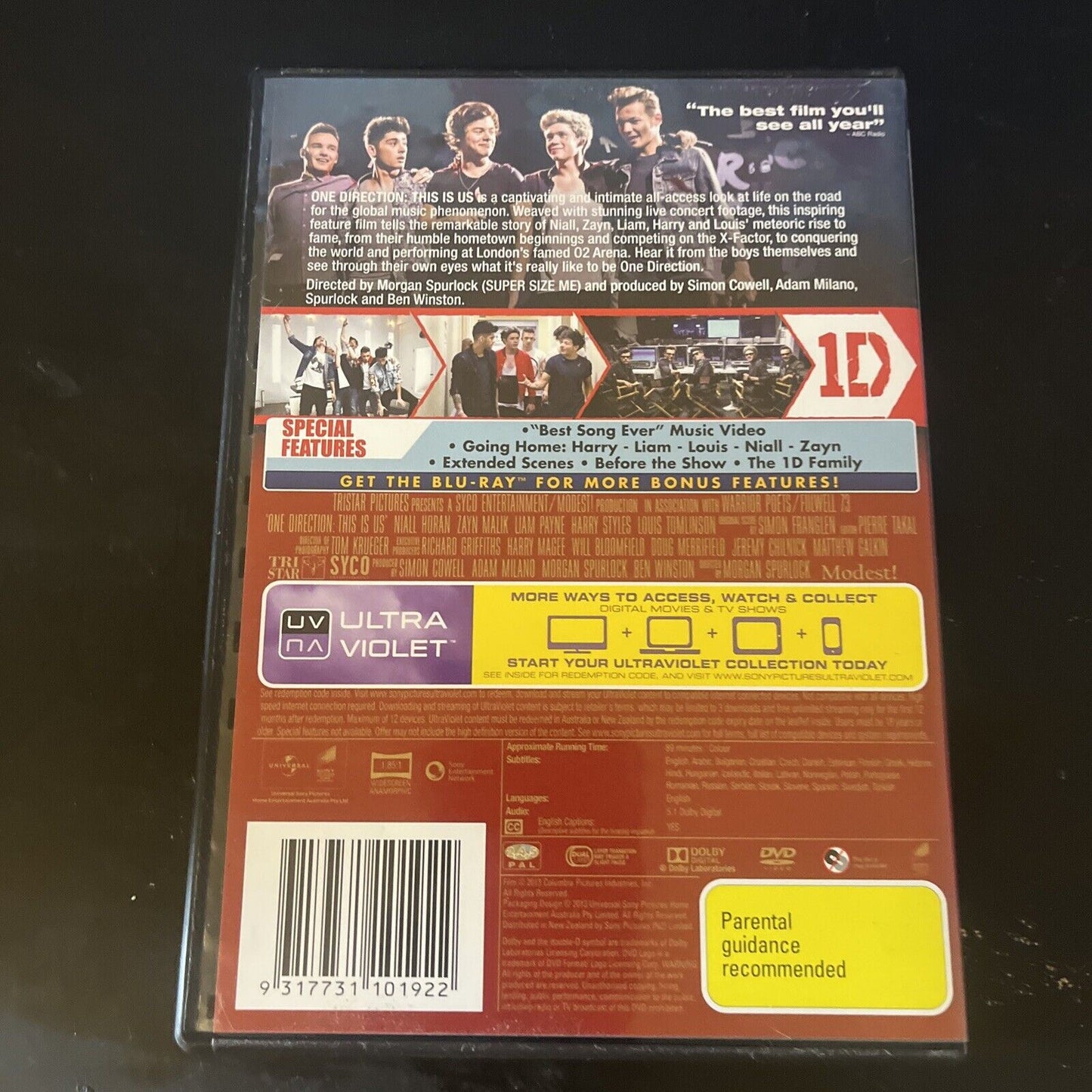 One Direction - This Is Us (DVD, 2013) Region 4 &2