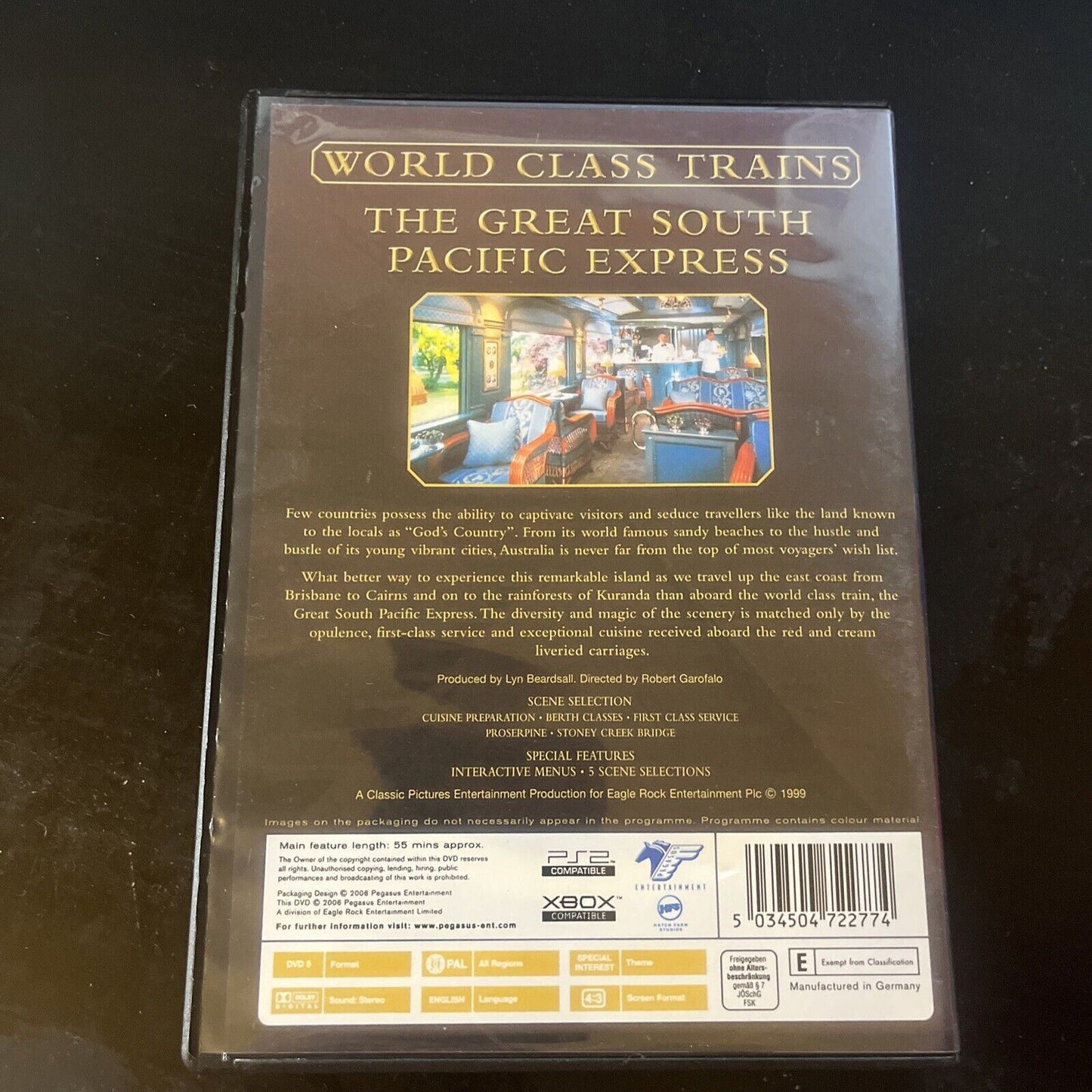 WORLD CLASS TRAINS: The Great South Pacific Express (DVD, 2006) All Regions