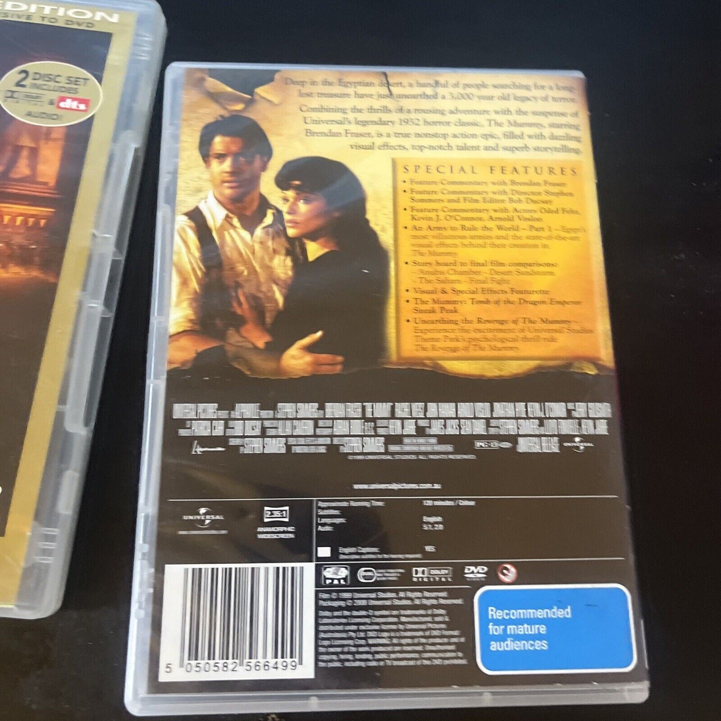 The Mummy / The Mummy Returns (DVD, 2001, 3-Disc) Brendan Fraser Region 4