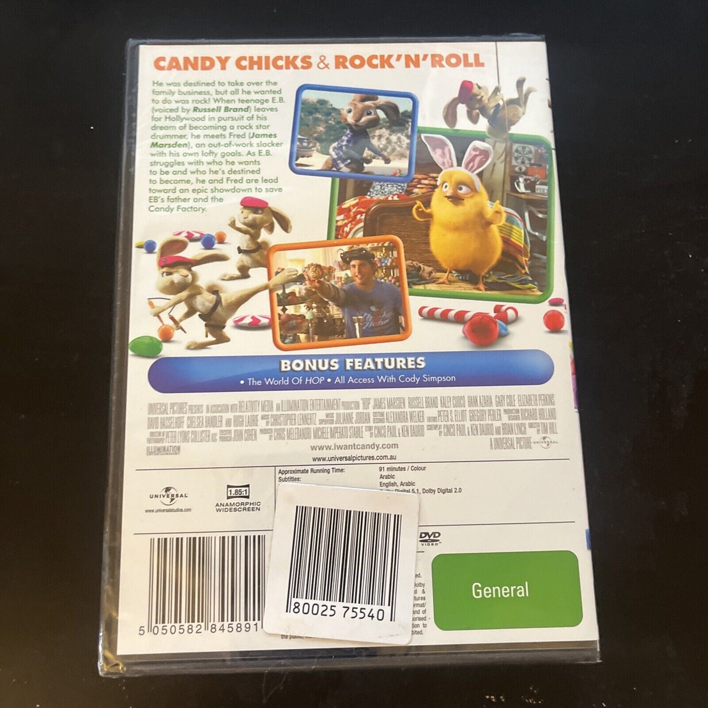 *New Sealed* Hop (DVD, 2011) James Marsden, Russell Brand, Kaley Cuoco Region 4