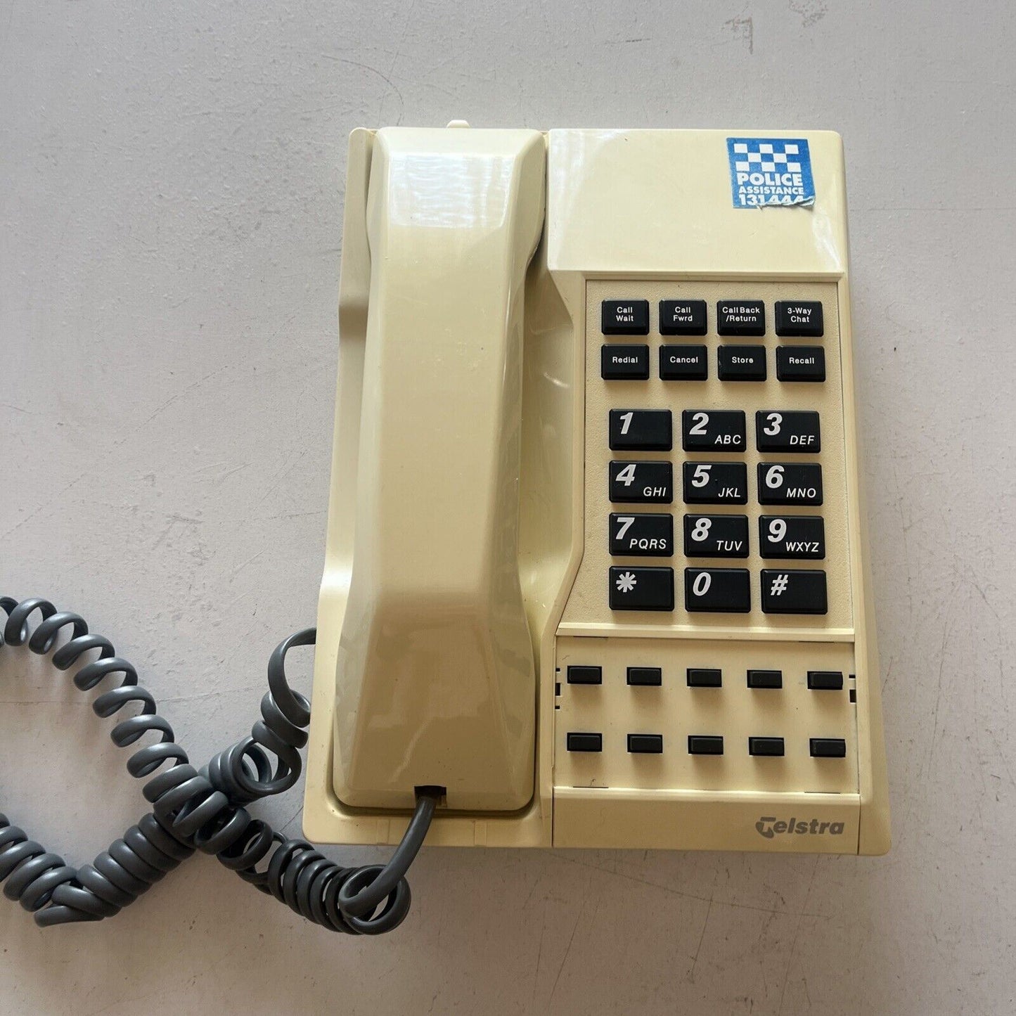 Telstra TF400C Landline Corded Telephone with Wall Mount NBN Compatible