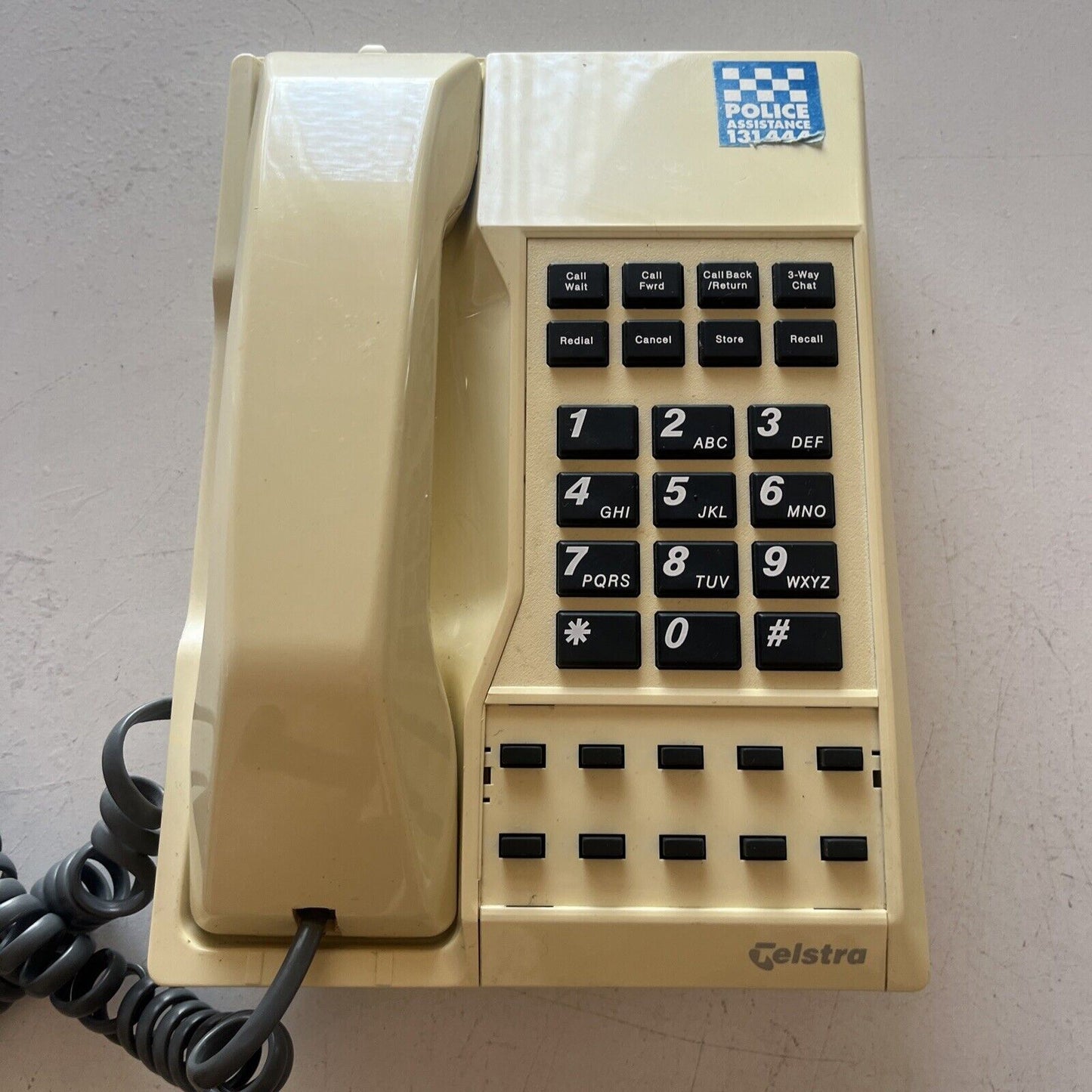 Telstra TF400C Landline Corded Telephone with Wall Mount NBN Compatible