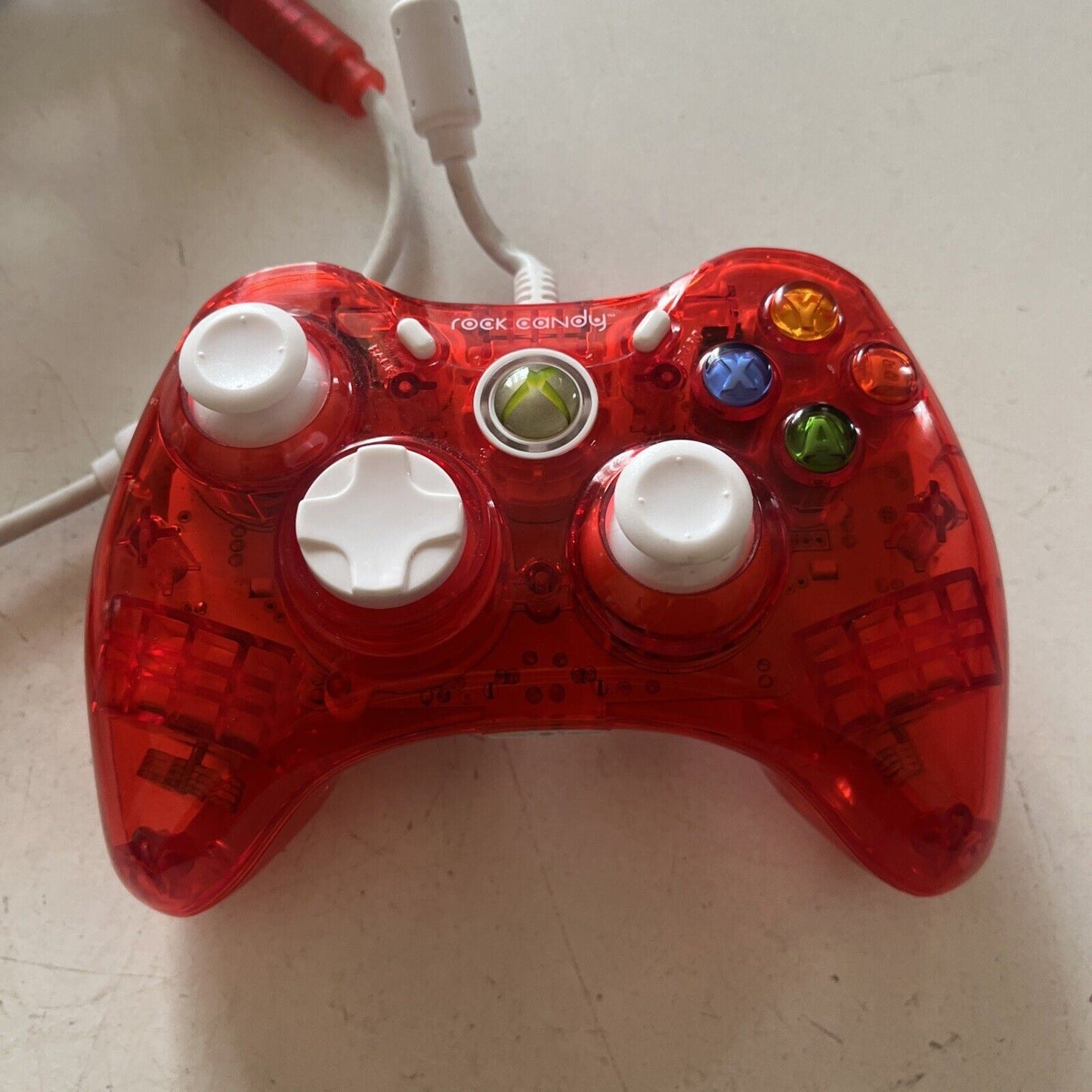 Rock Candy Xbox 360 Controller PL3760  Wired Translucent Red