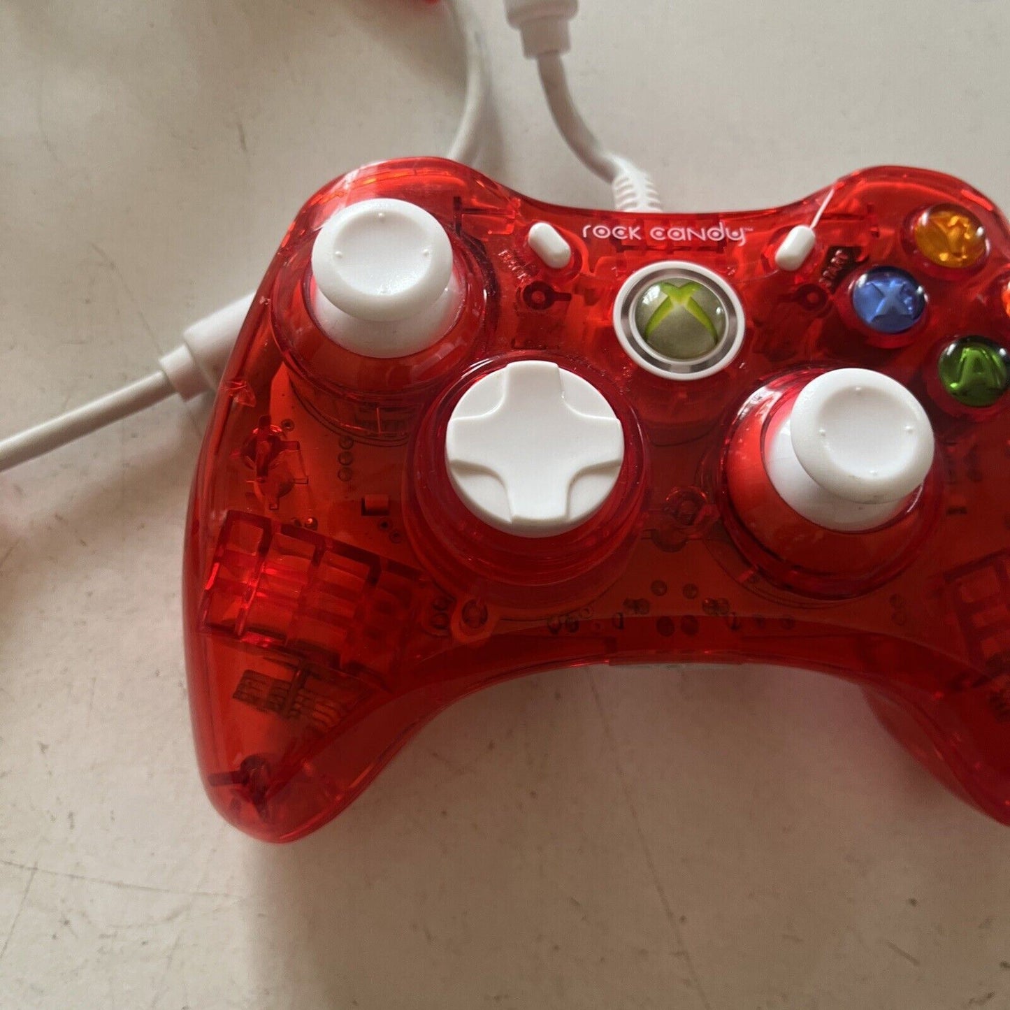 Rock Candy Xbox 360 Controller PL3760  Wired Translucent Red