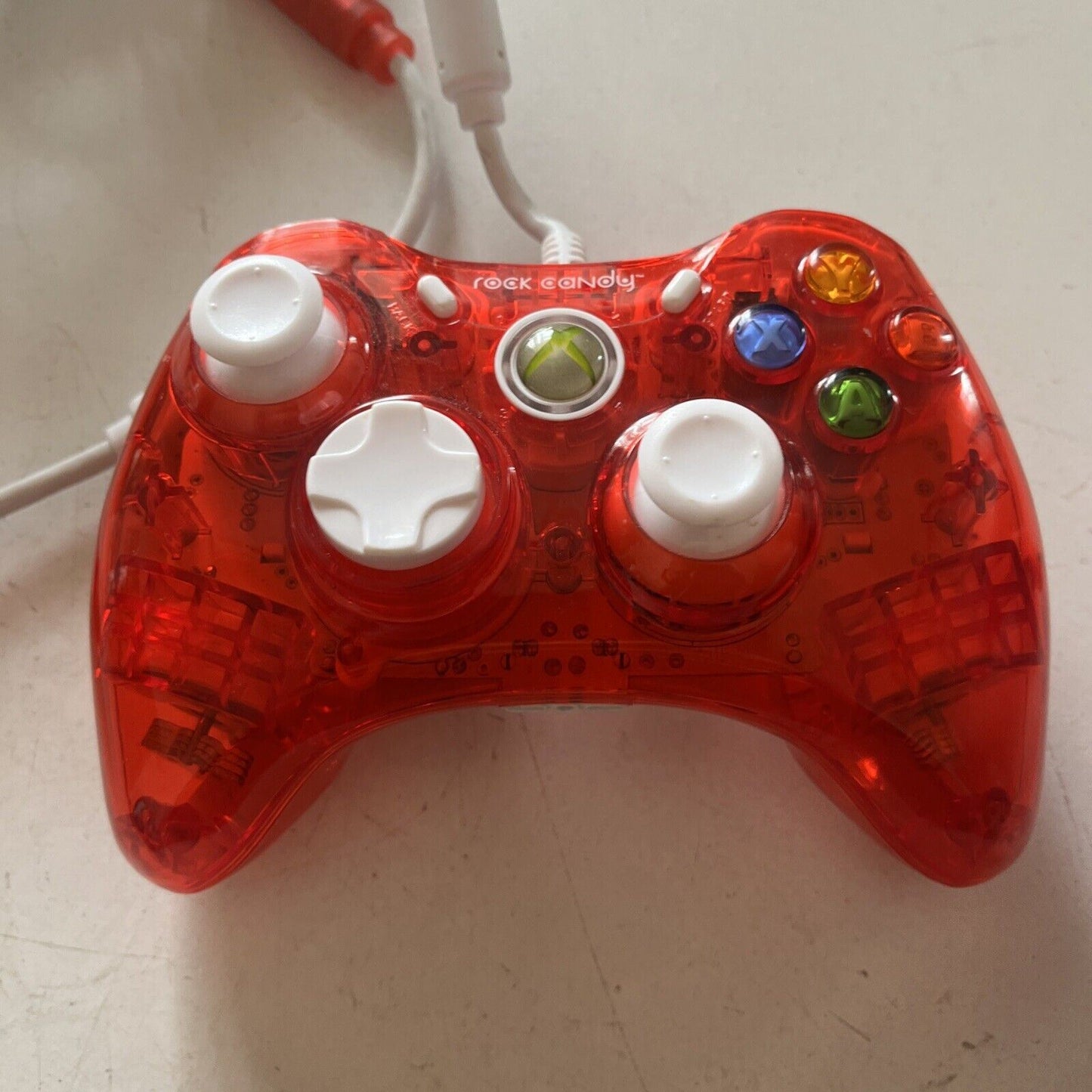 Rock Candy Xbox 360 Controller PL3760  Wired Translucent Red