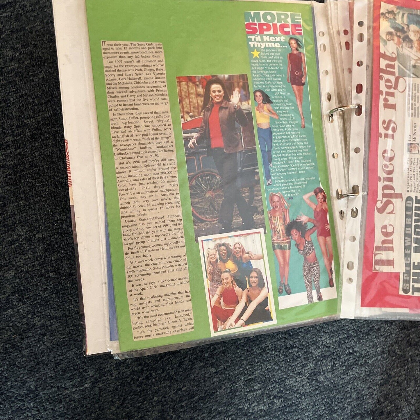 Spice Girls Folder with Newspaper & Magazines Clippings of Spice Girls 1997
