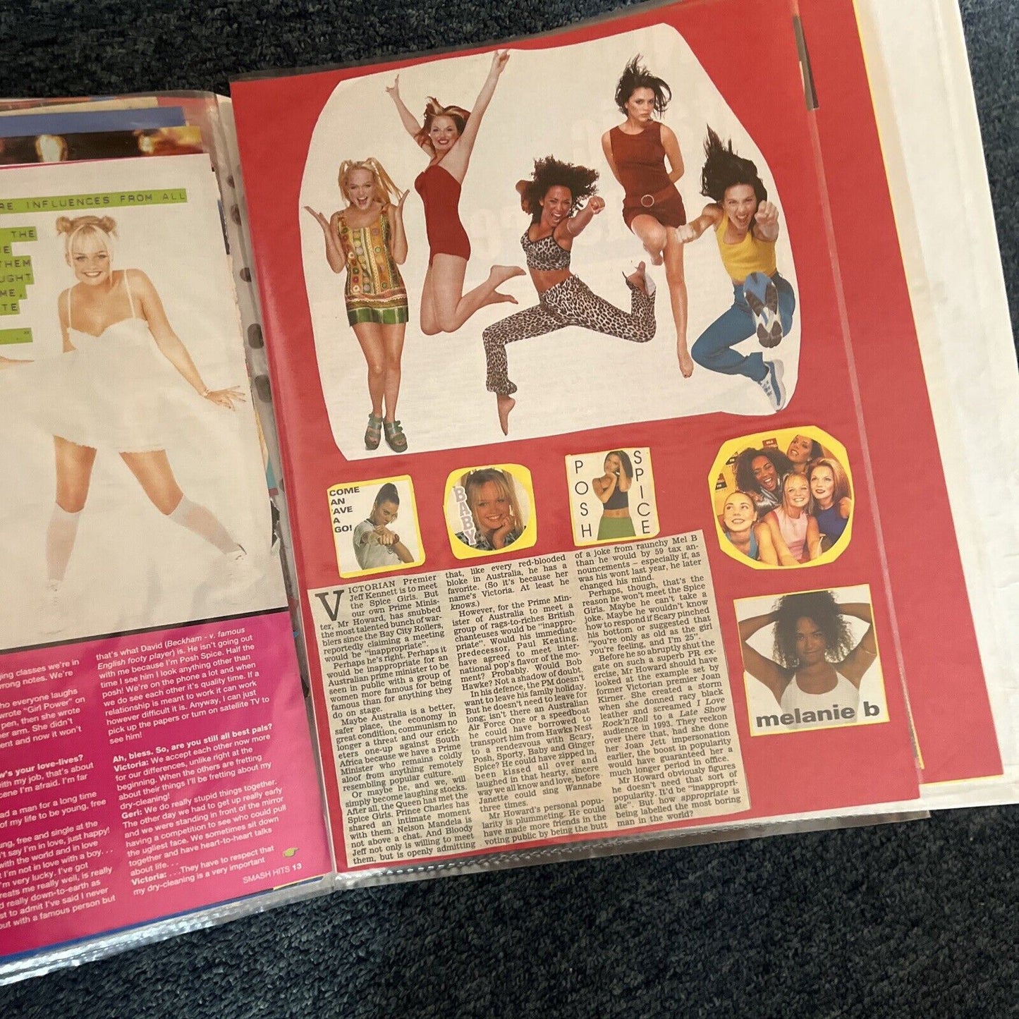 Spice Girls Folder with Newspaper & Magazines Clippings of Spice Girls 1997