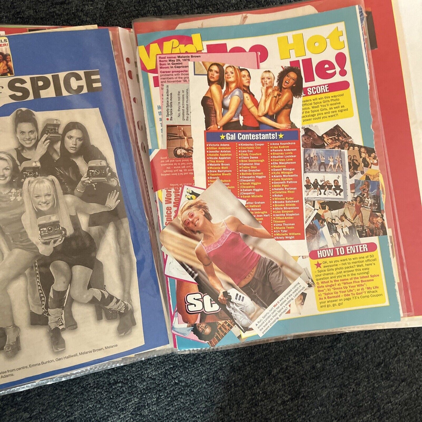 Spice Girls Folder with Newspaper & Magazines Clippings of Spice Girls 1997