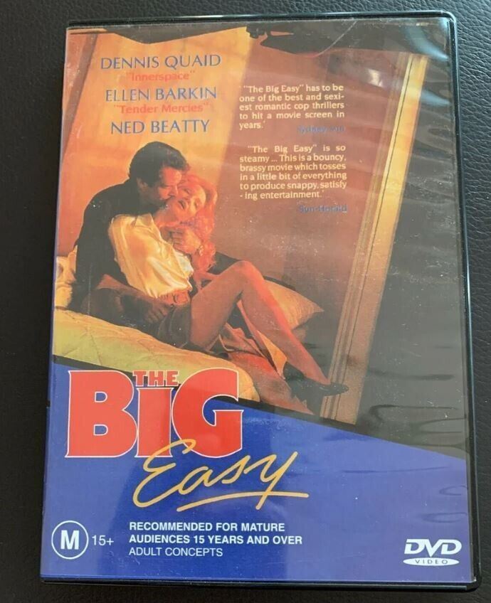 The Big Easy (DVD, 1986) Dennis Quaid, Ellen Barkin, Ned Beatty, NEW Region 4