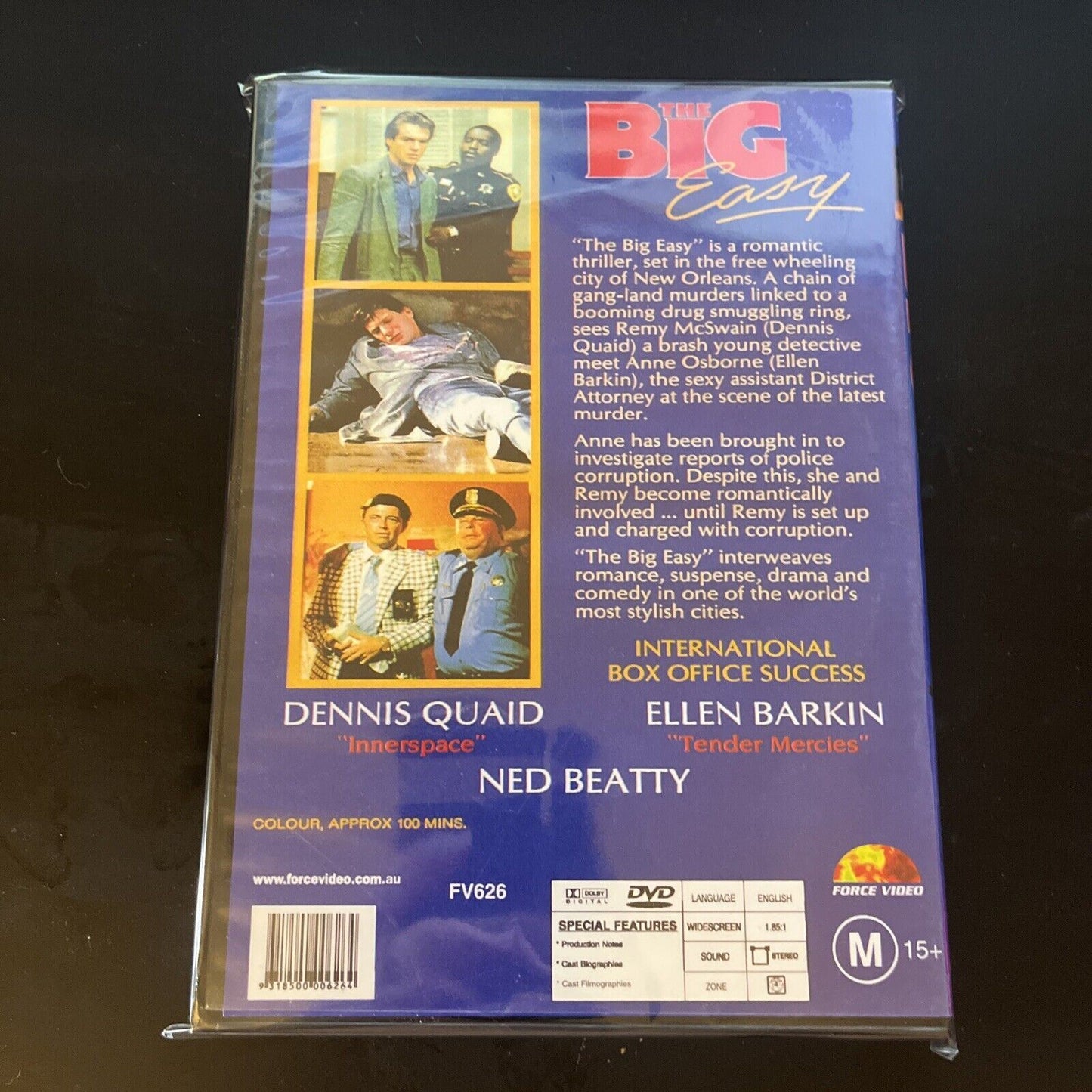 The Big Easy (DVD, 1986) Dennis Quaid, Ellen Barkin, Ned Beatty, NEW Region 4