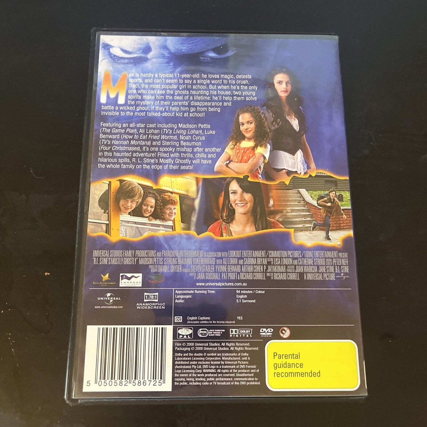 R.L. Stine's Mostly Ghostly (DVD, 2008) Madison Pettis, Region 4 &2