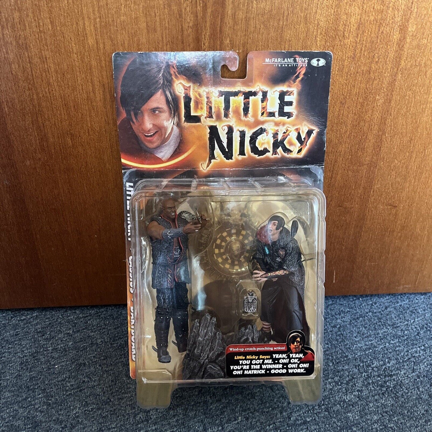 *New* Little Nicky - Cassius Dartboard Action Figure 2000 McFarlane Toys