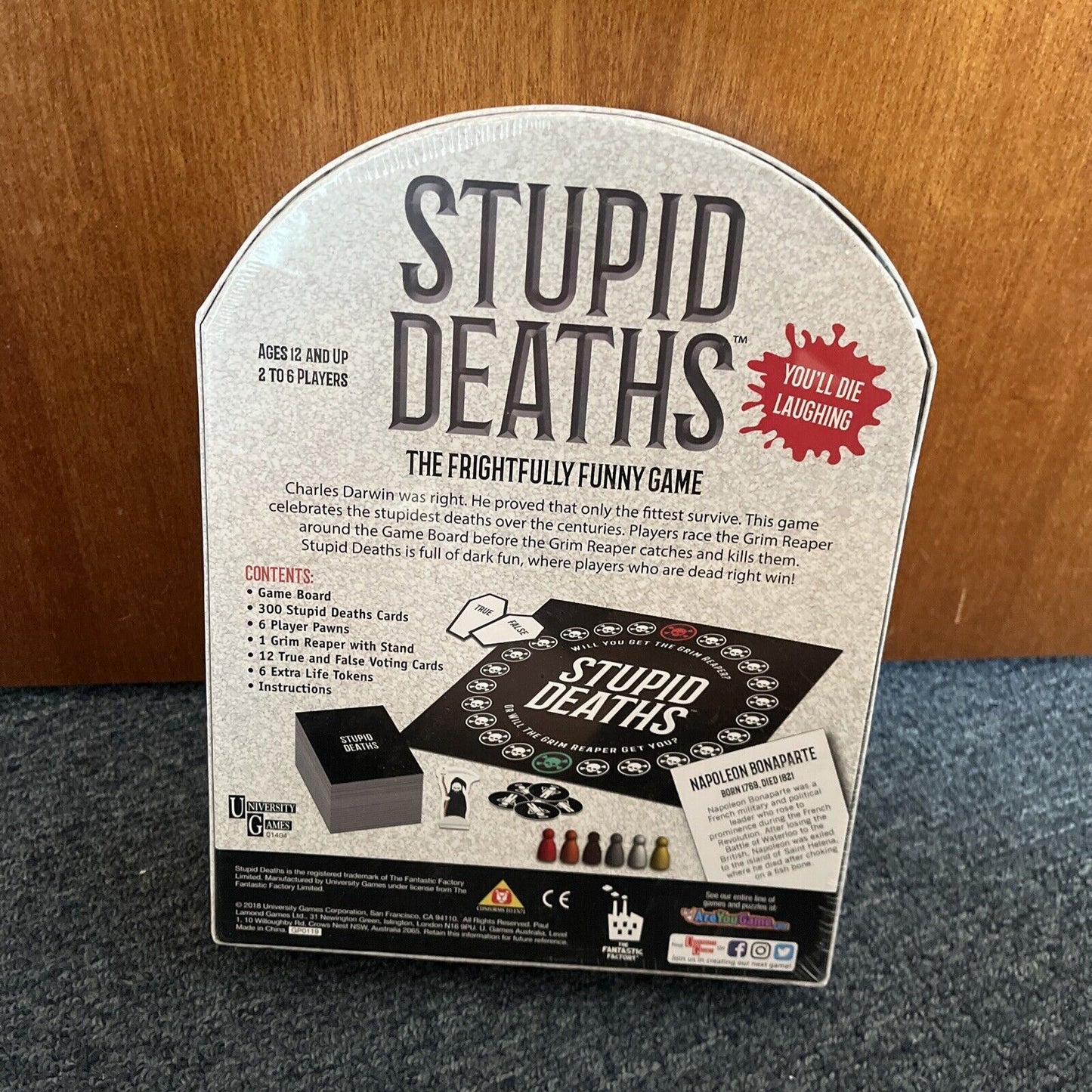 *New Sealed* STUPID DEATHS The Frightfully Funny Game
