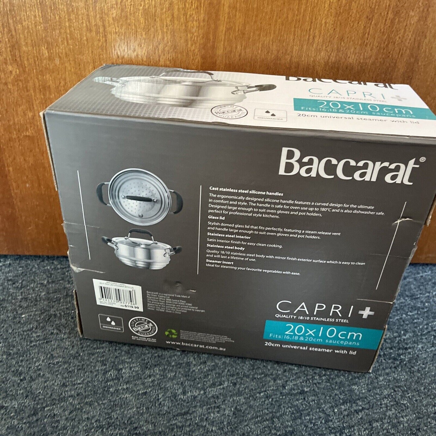 Baccarat Capri + Universal Steamer with Lid 20cm Stainless Steel