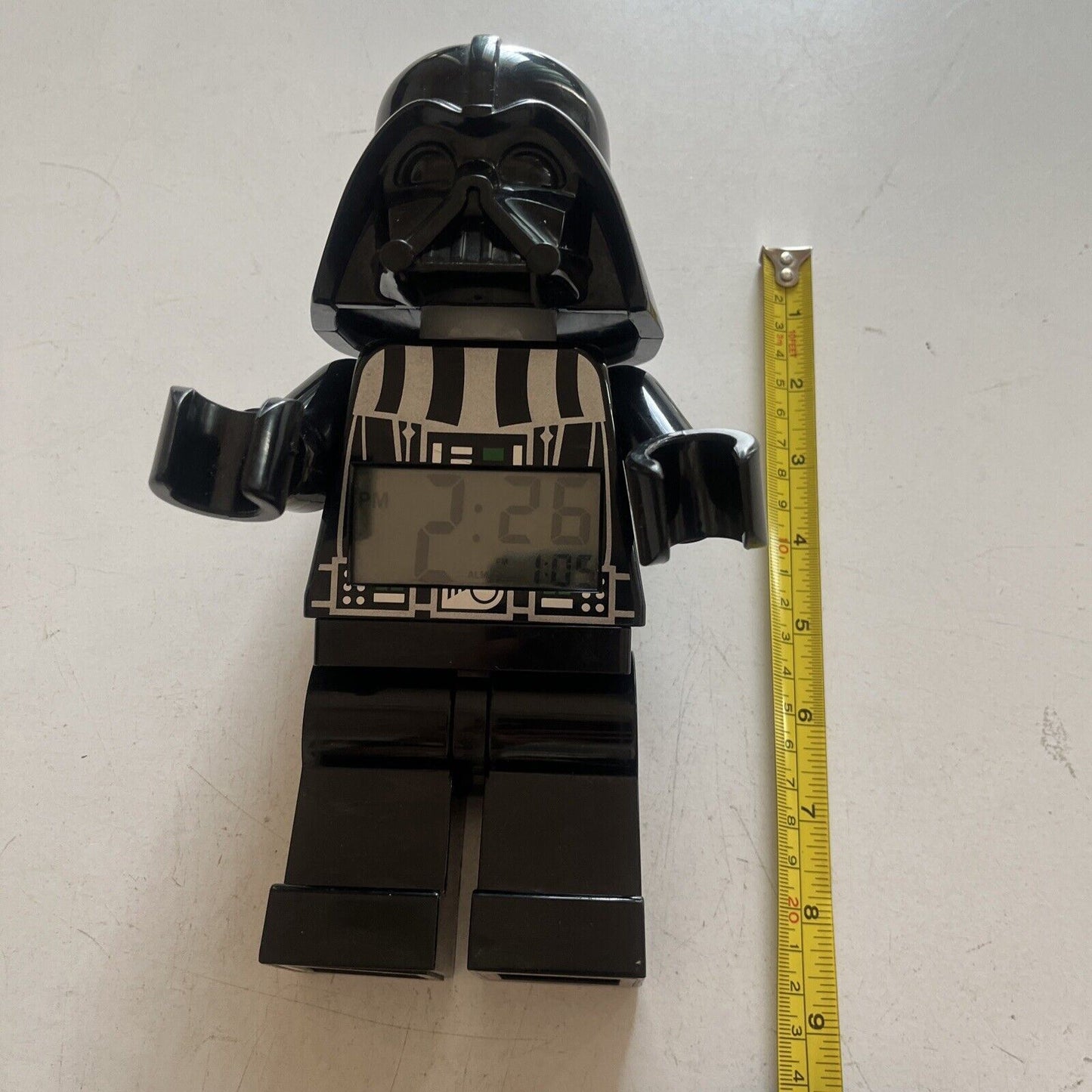 Lego Star Wars Darth Vader Alarm Clock 9.5" Tall 9002113 2016
