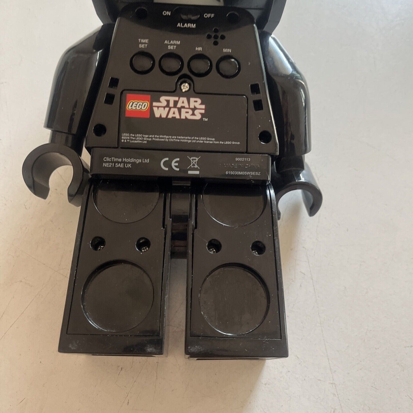 Lego Star Wars Darth Vader Alarm Clock 9.5" Tall 9002113 2016
