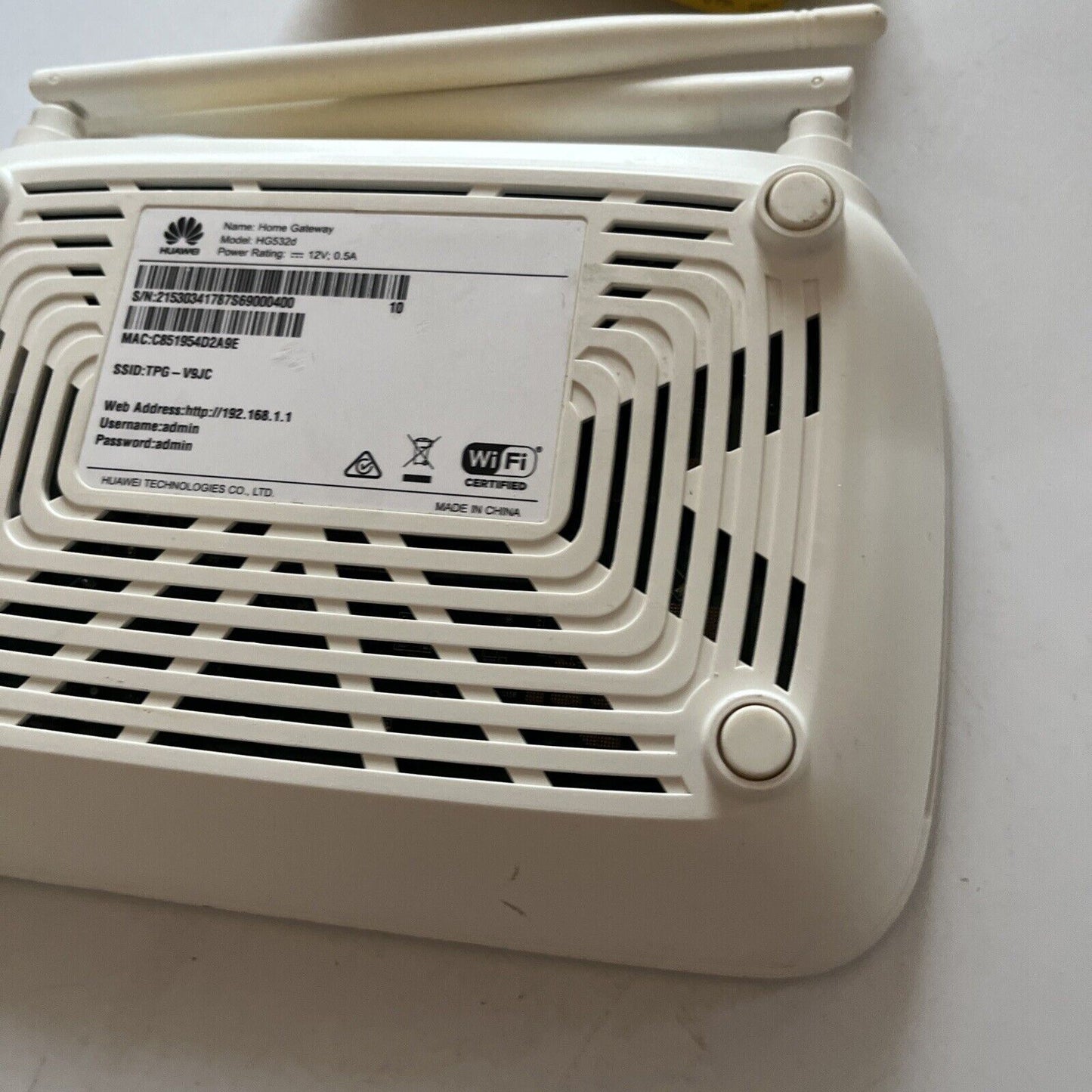 Huawei Home Gateway HG532d ADSL Modem Router NBN Compatible