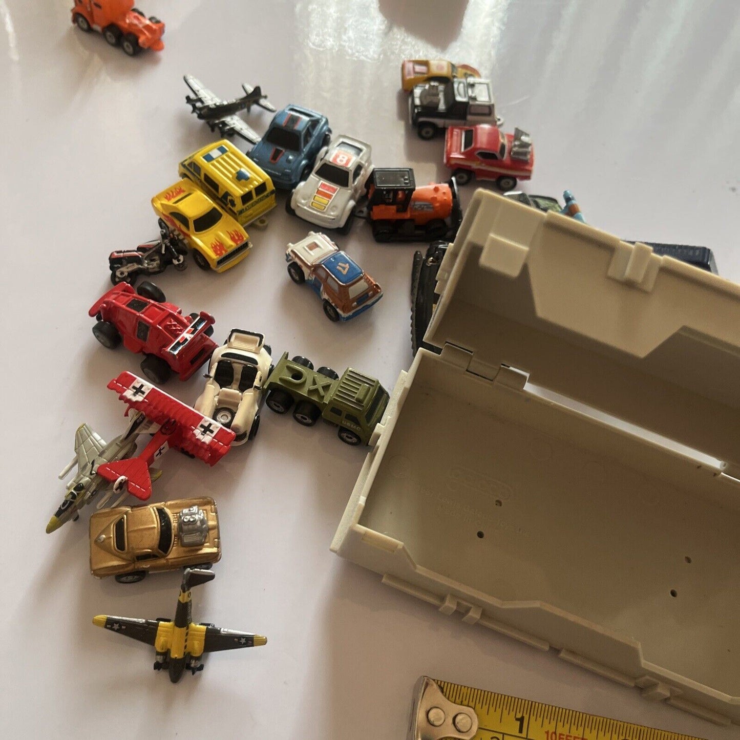 26x Micro Machines Galoob Diecast Vehicles with Storage Box 1987