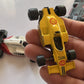 5x Majorette Vintage Diecast Vehicles A. Senna Honda, Fiat, Toyota