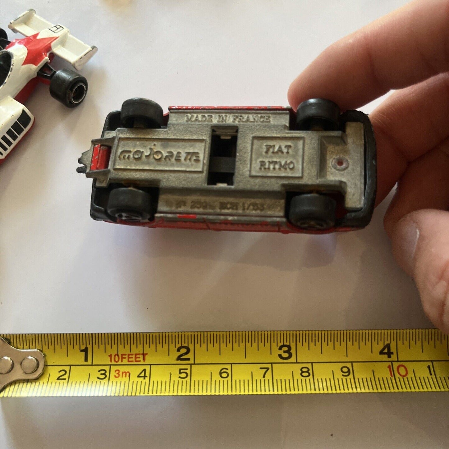 5x Majorette Vintage Diecast Vehicles A. Senna Honda, Fiat, Toyota