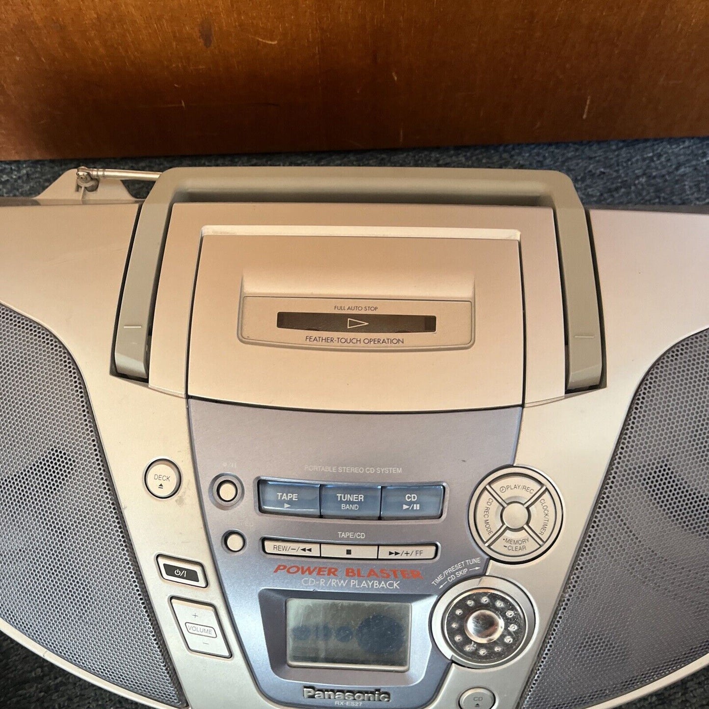 Panasonic RX-ES27 CD Player. Tape Cassette Recorder, AM/FM Radio Boombox