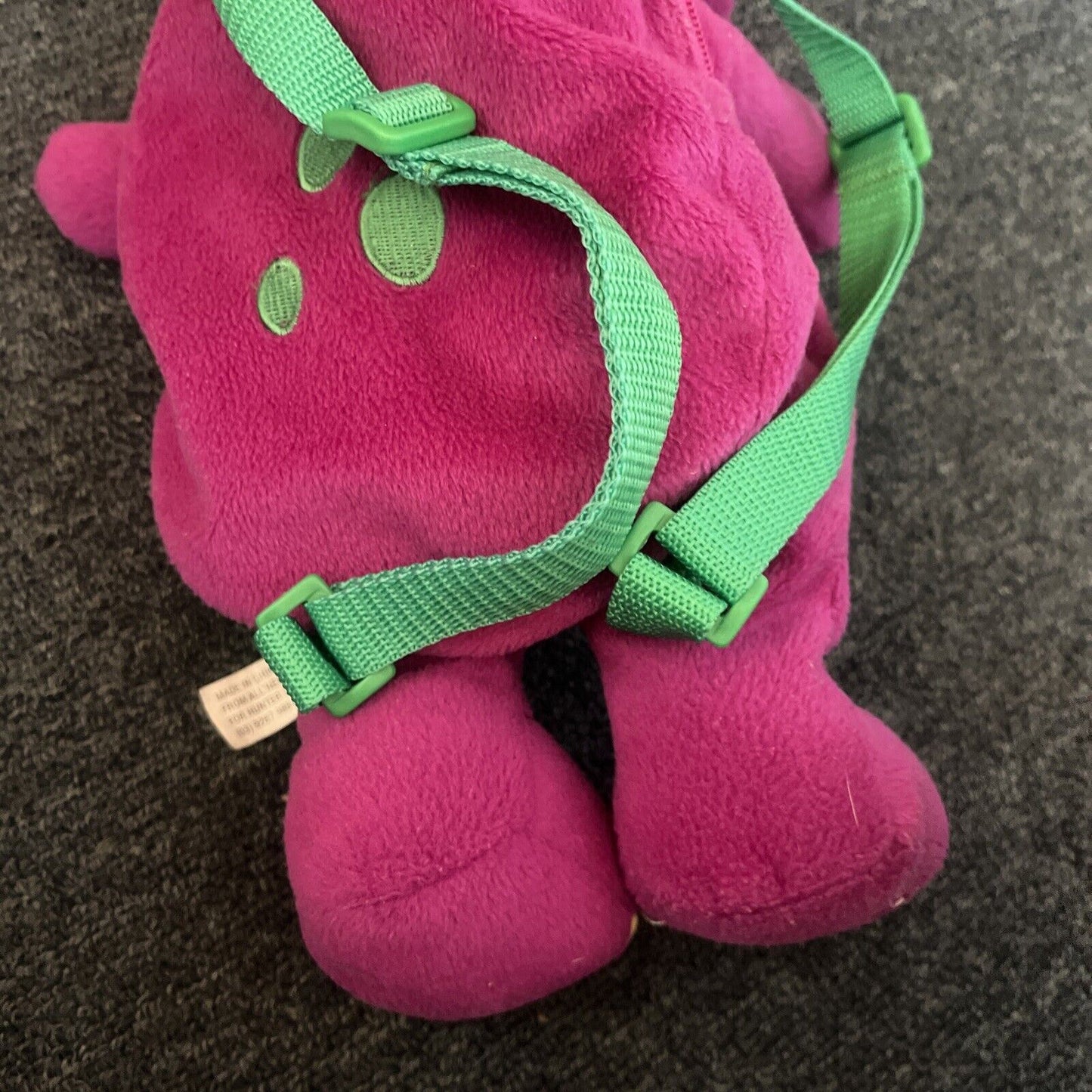 Barney the Dinosaur Kids Mini Backpack 14" Lyons Partnership