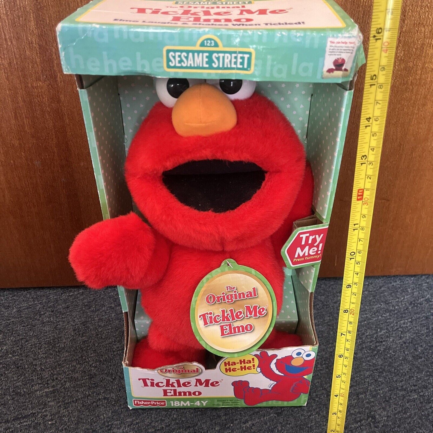 Tickle Me Elmo The Original Sesame Street 15" 2009 Fisher Price