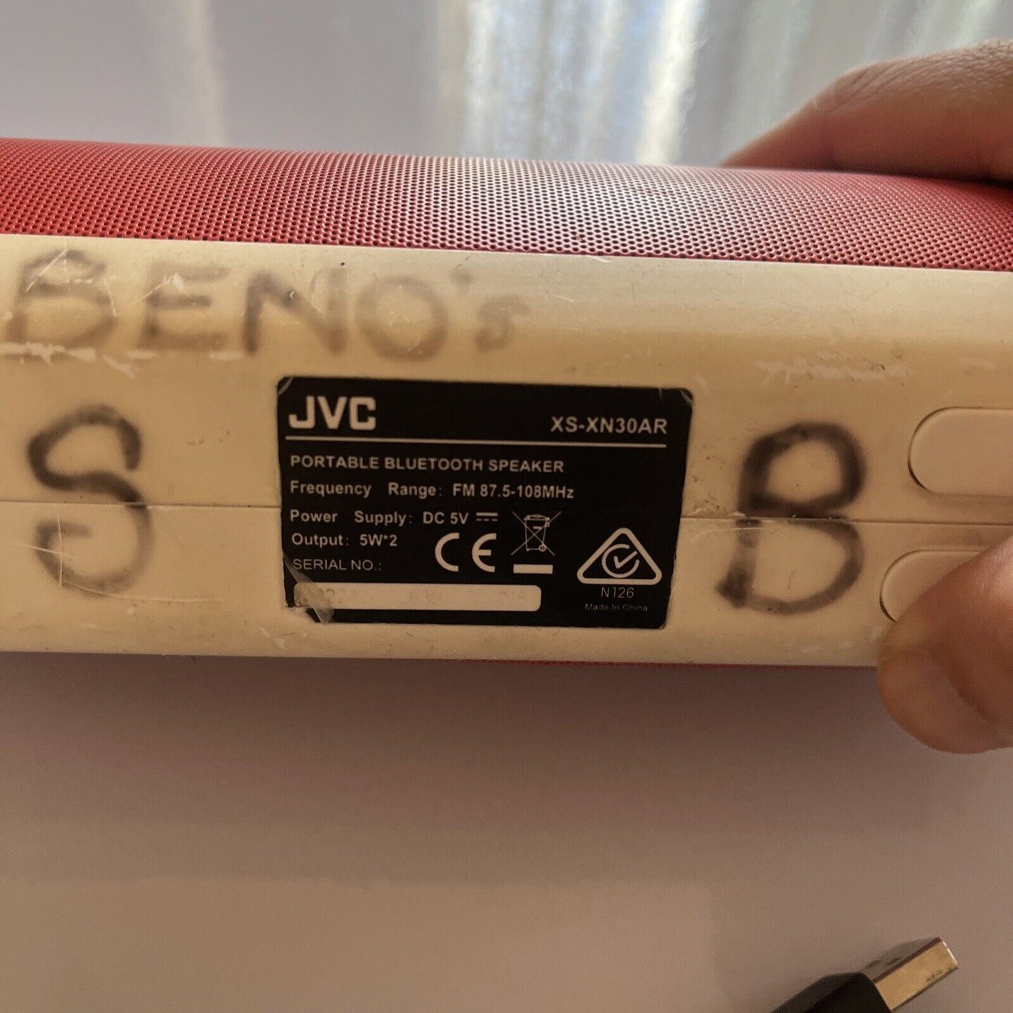 JVC Portable Bluetooth Speaker XS-XN30AR